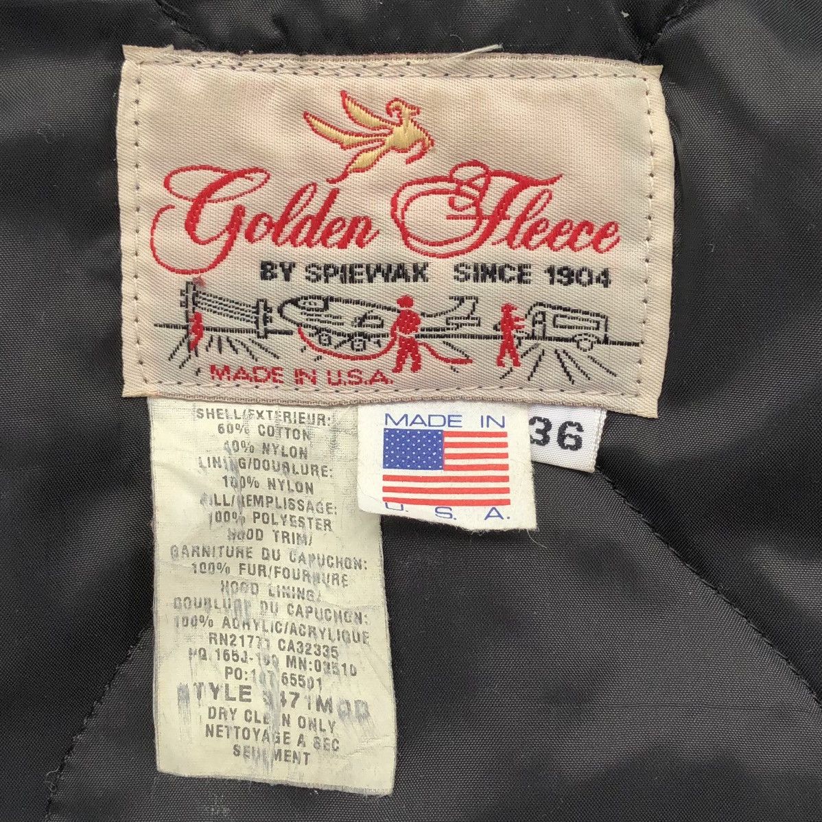 I. Spiewak And Sons Golden Fleece Jacket Flyer's Cold Weather N-3b Jacket 🇺🇸 Size US M / EU 48-50 / 2 - 13 Thumbnail