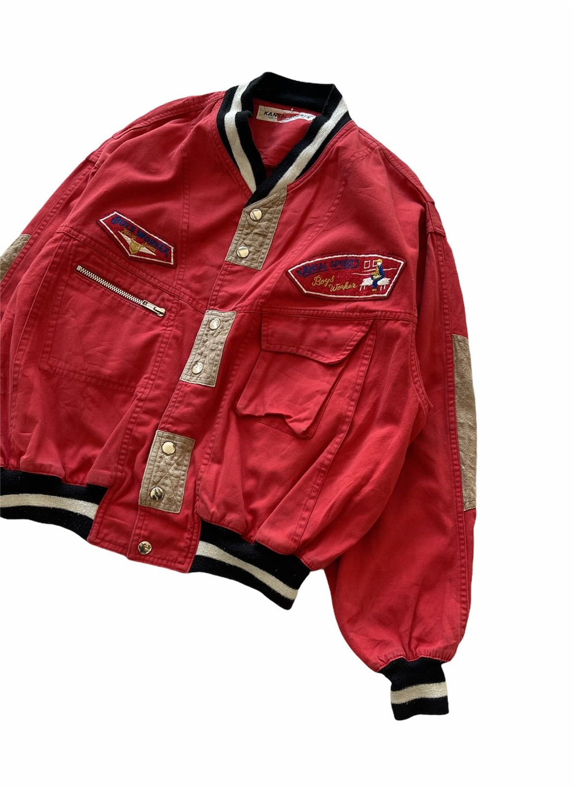 Kansai Yamamoto RARE!!! VINTAGE 90s KANSAI BOMBER JACKET Size US L / EU 52-54 / 3 - 4 Thumbnail
