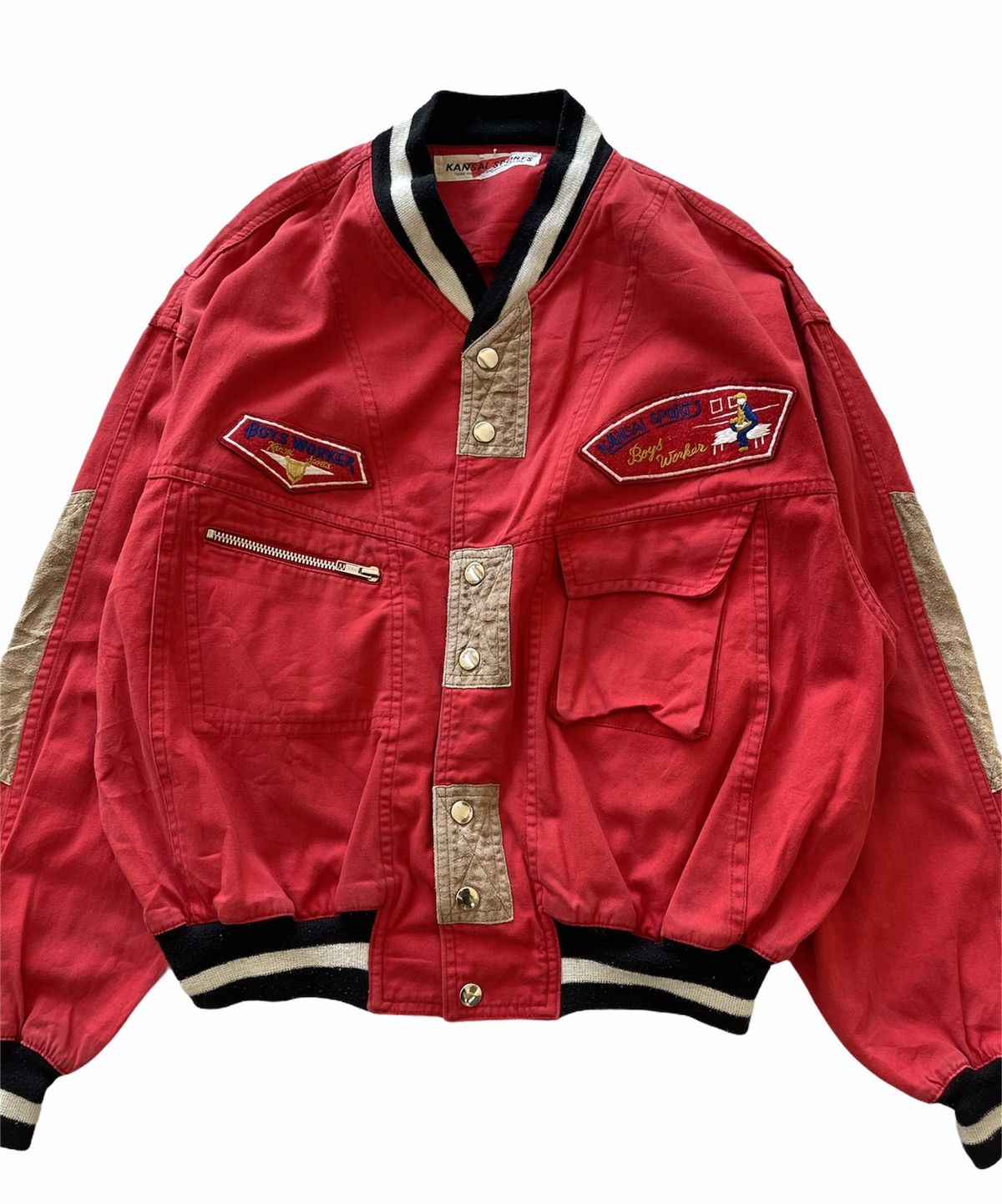 Kansai Yamamoto RARE!!! VINTAGE 90s KANSAI BOMBER JACKET Size US L / EU 52-54 / 3 - 3 Thumbnail