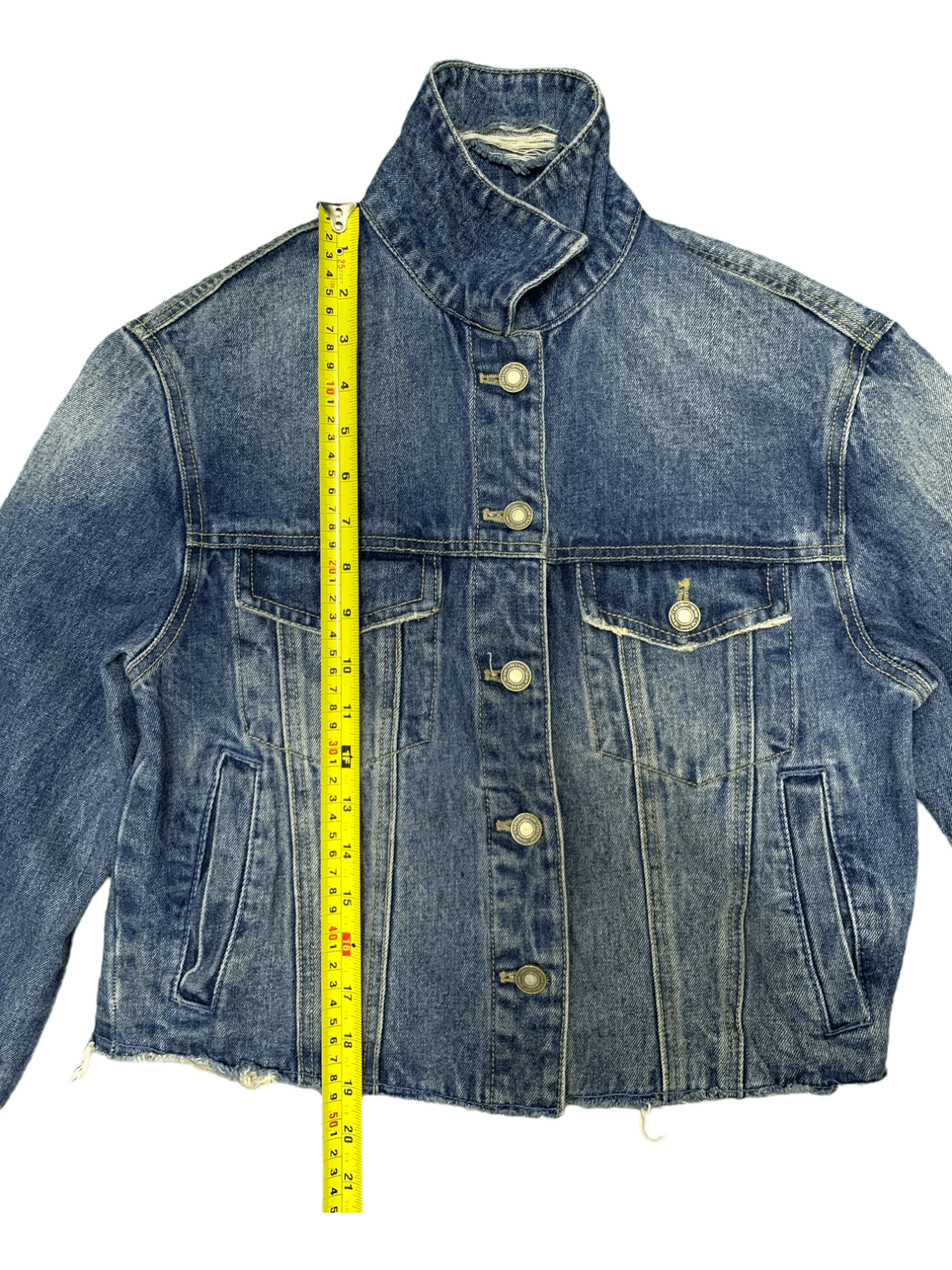 Japanese Brand Vintage Japanese Brand Multi Pocket Distressed Denim Jacket Size S / US 4 / IT 40 - 15 Thumbnail