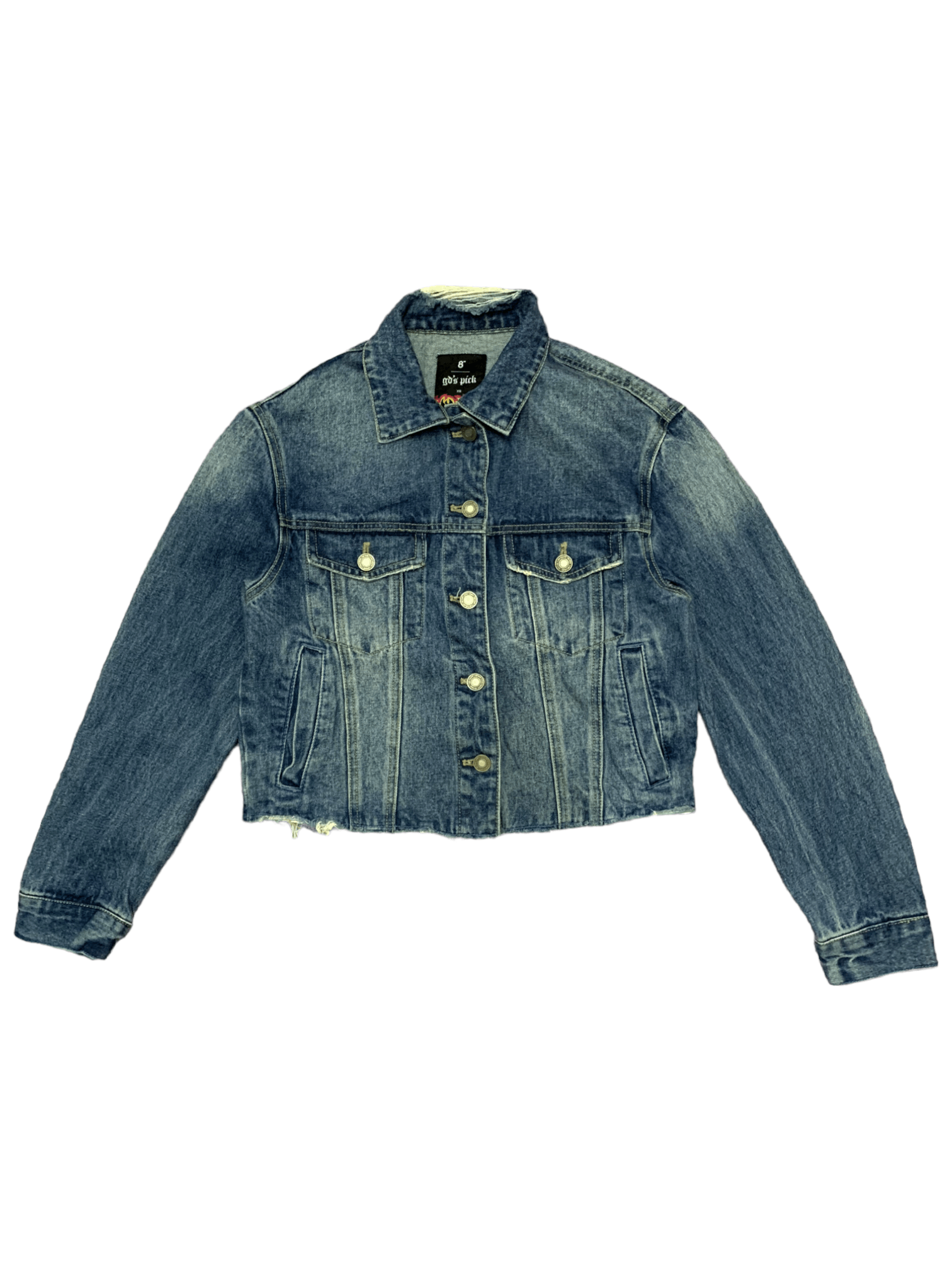 Japanese Brand Vintage Japanese Brand Multi Pocket Distressed Denim Jacket Size S / US 4 / IT 40 - 1 Thumbnail