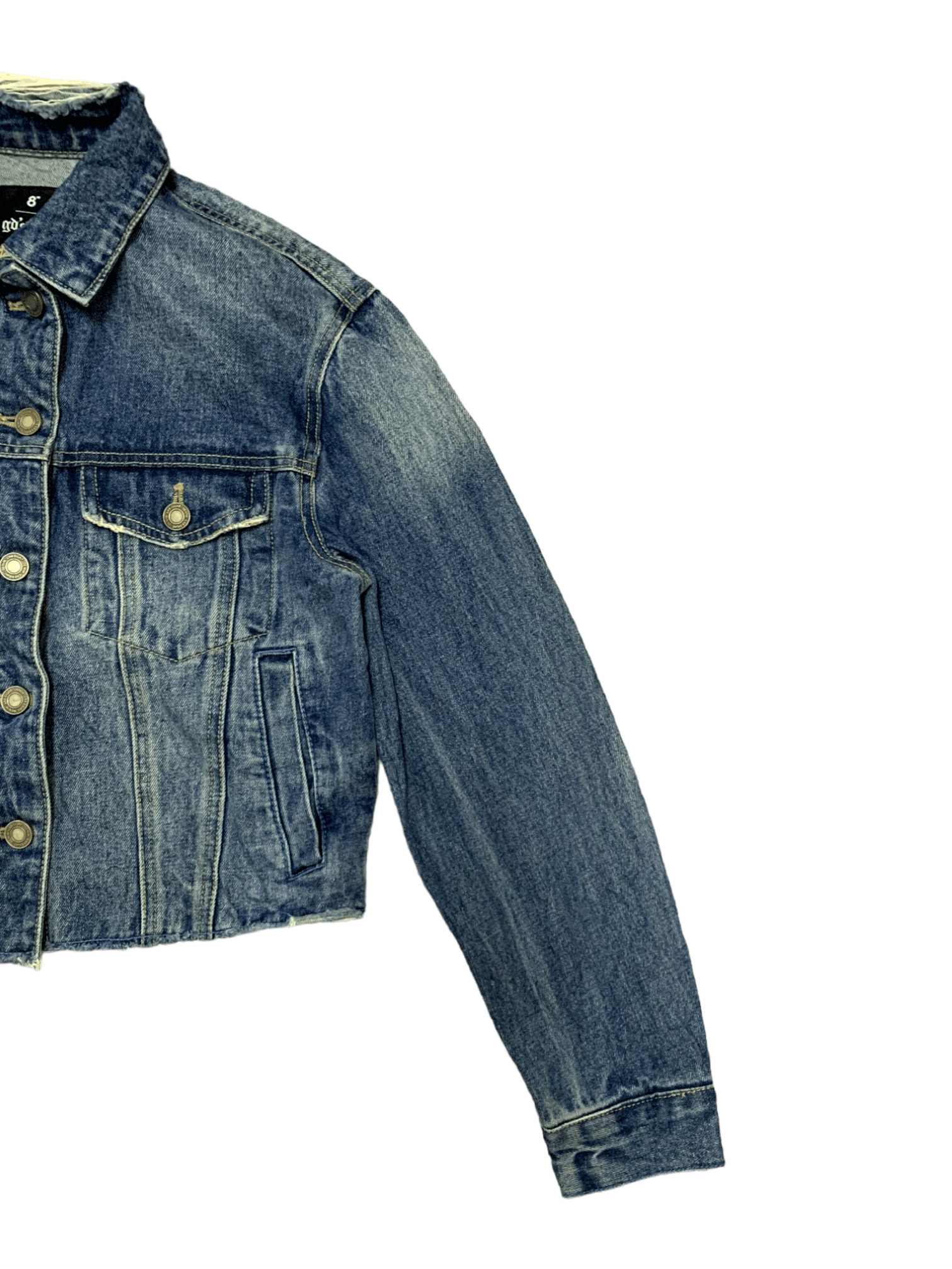 Japanese Brand Vintage Japanese Brand Multi Pocket Distressed Denim Jacket Size S / US 4 / IT 40 - 4 Thumbnail