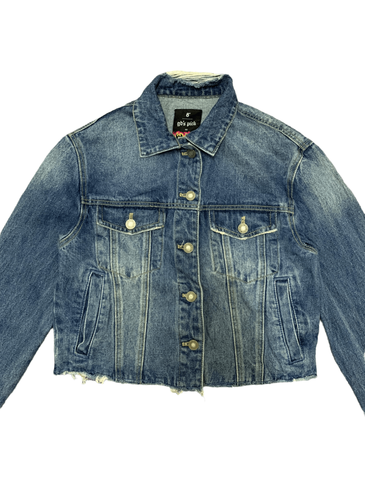 Japanese Brand Vintage Japanese Brand Multi Pocket Distressed Denim Jacket Size S / US 4 / IT 40 - 2 Thumbnail