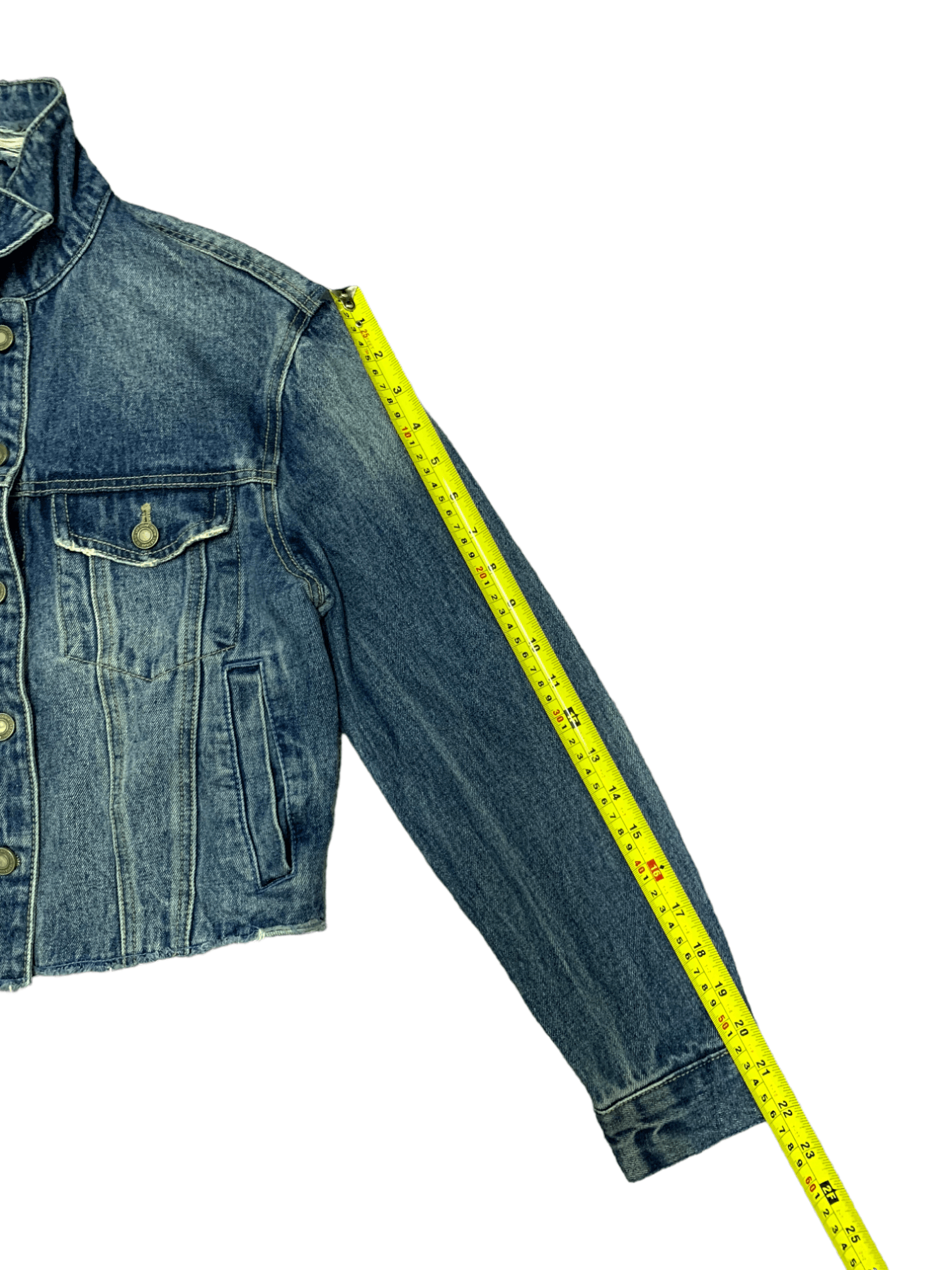 Japanese Brand Vintage Japanese Brand Multi Pocket Distressed Denim Jacket Size S / US 4 / IT 40 - 16 Thumbnail