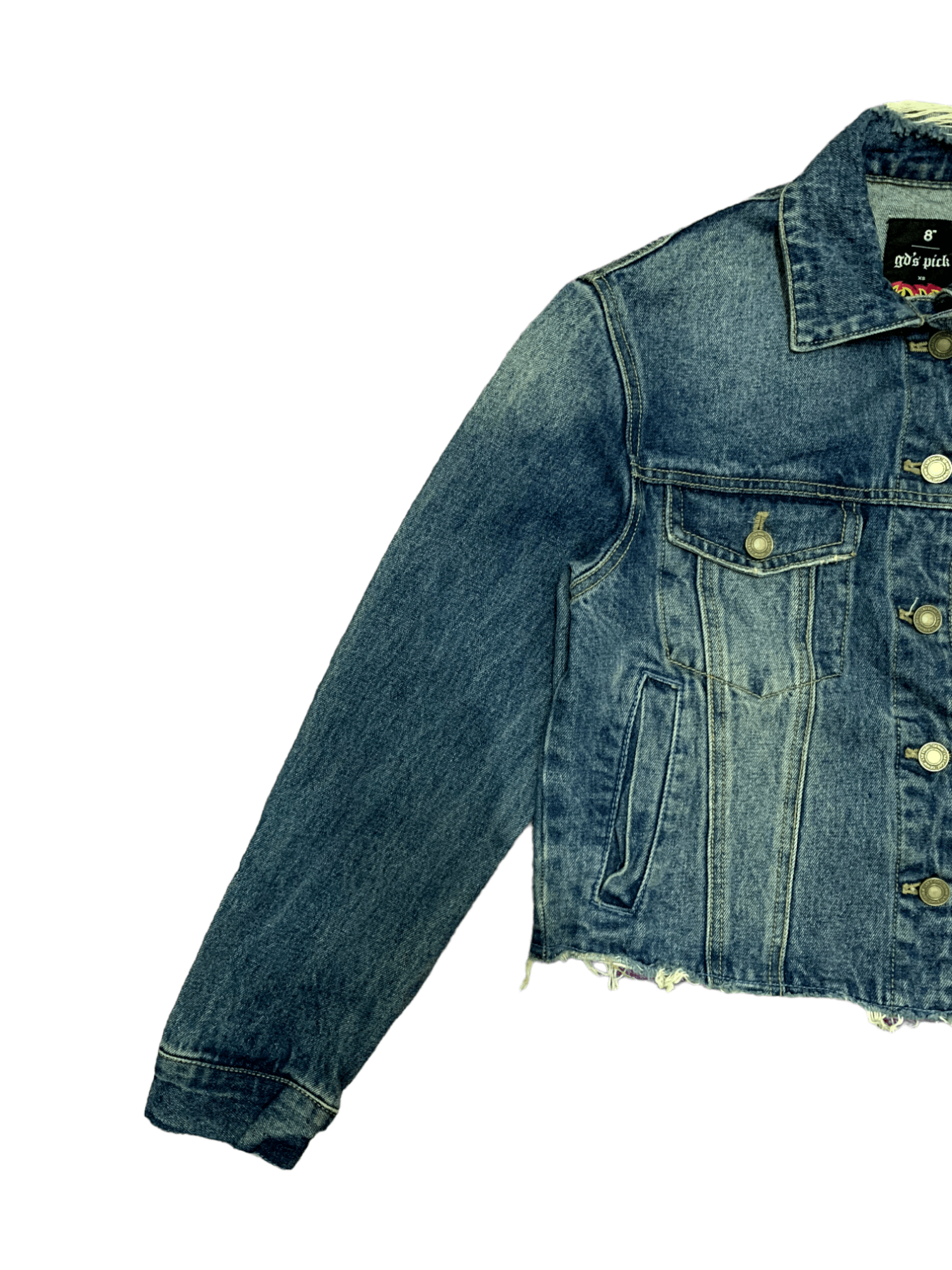 Japanese Brand Vintage Japanese Brand Multi Pocket Distressed Denim Jacket Size S / US 4 / IT 40 - 3 Thumbnail