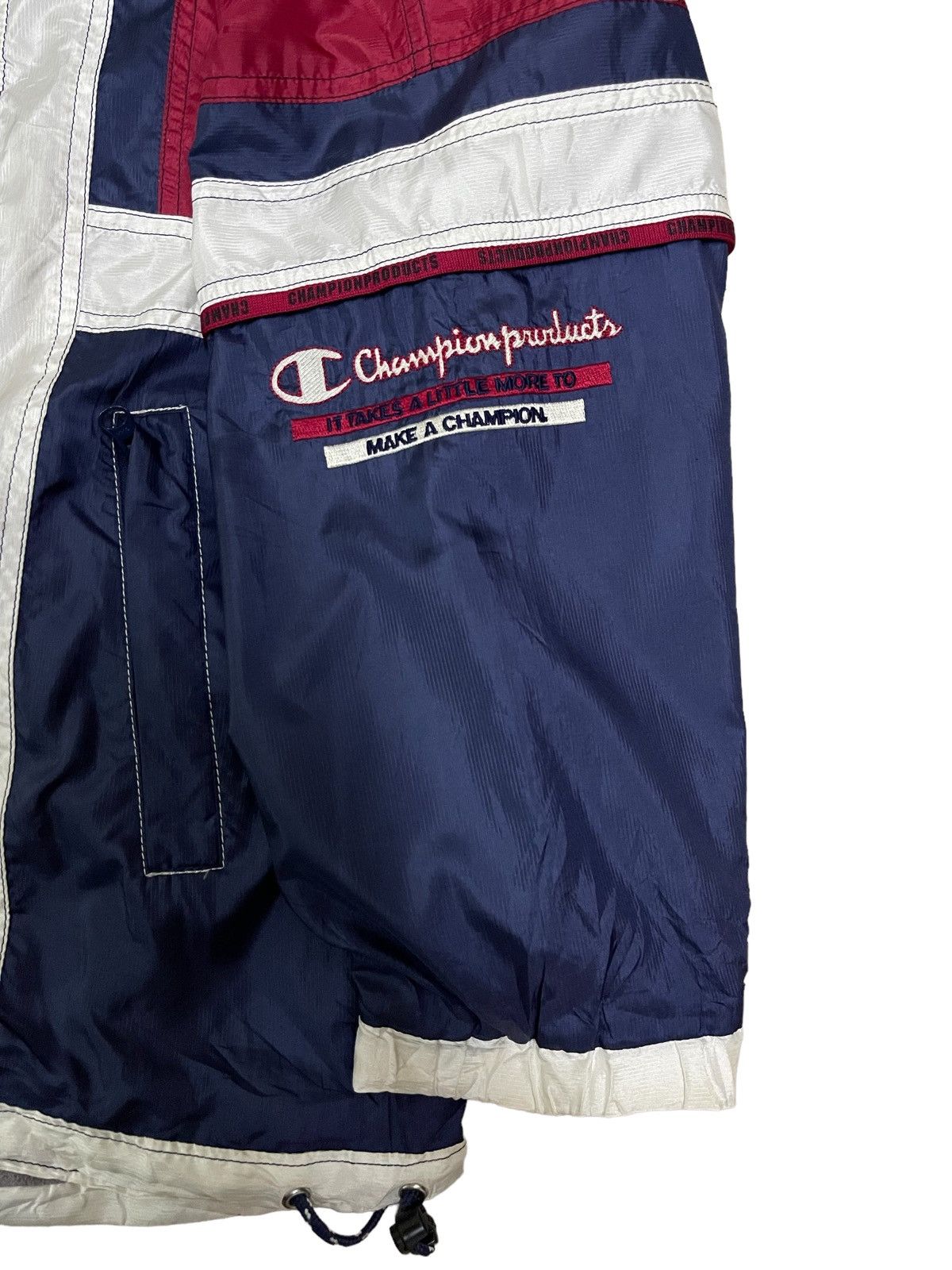 Champion 🔥Rare🔥 Vintage Champion Colour Block Hooded Jacket Size US L / EU 52-54 / 3 - 9 Thumbnail