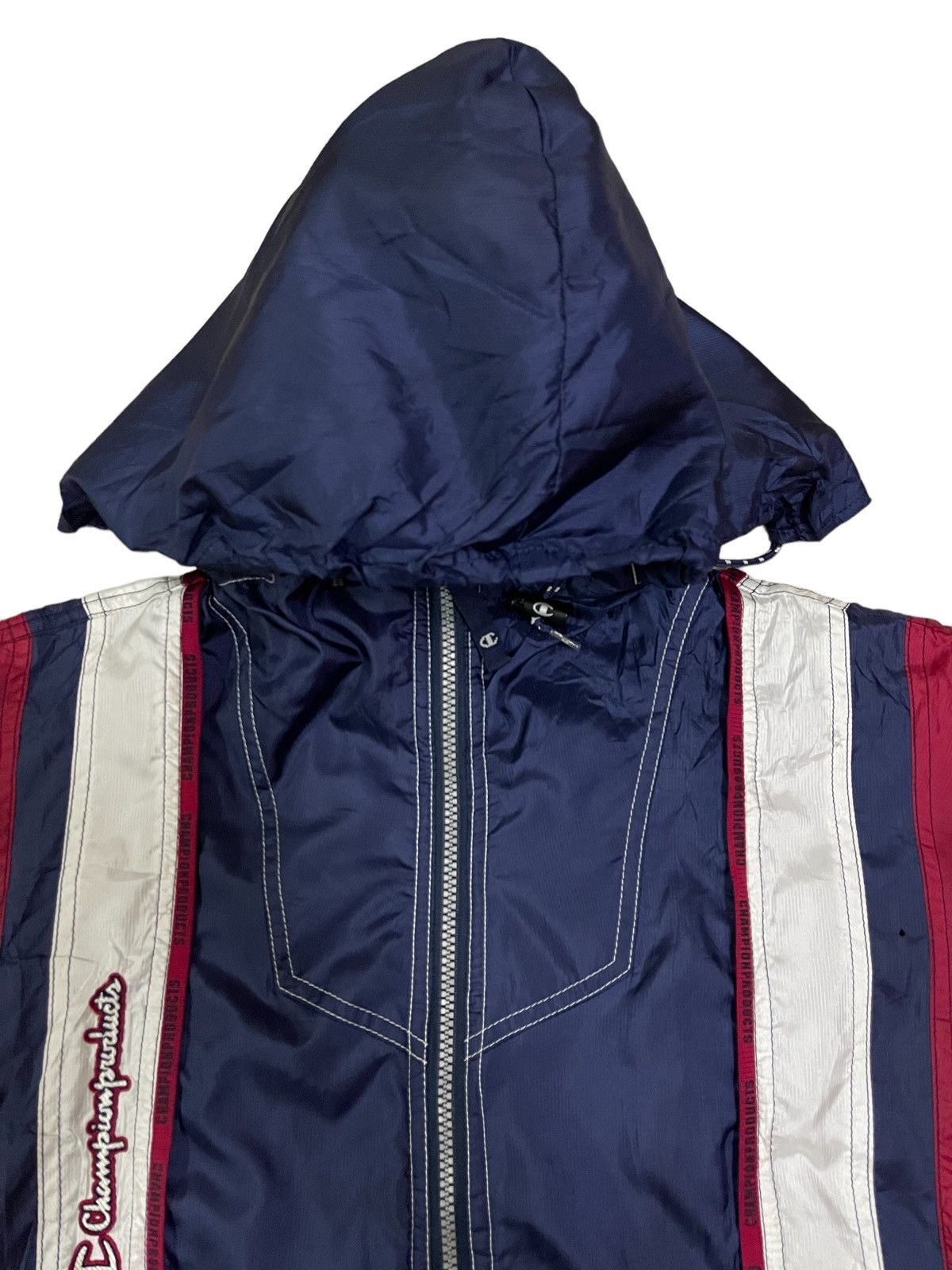 Champion 🔥Rare🔥 Vintage Champion Colour Block Hooded Jacket Size US L / EU 52-54 / 3 - 6 Thumbnail