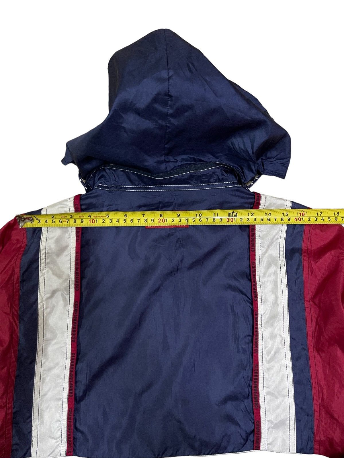Champion 🔥Rare🔥 Vintage Champion Colour Block Hooded Jacket Size US L / EU 52-54 / 3 - 21 Thumbnail