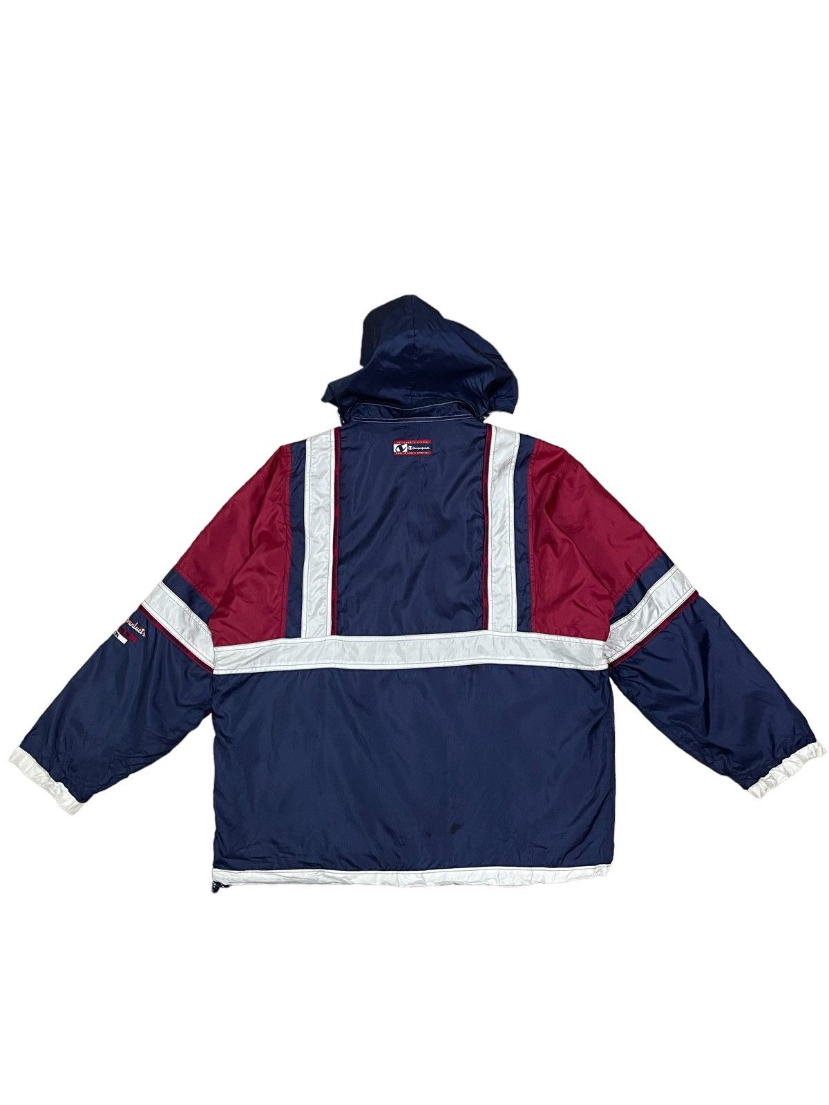 Champion 🔥Rare🔥 Vintage Champion Colour Block Hooded Jacket Size US L / EU 52-54 / 3 - 2 Thumbnail
