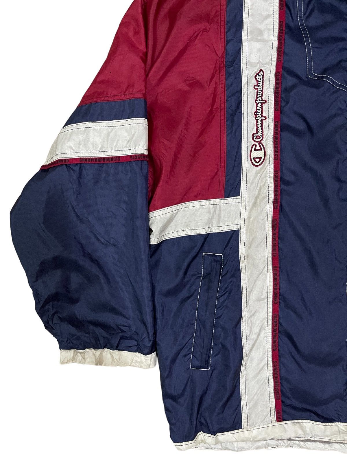 Champion 🔥Rare🔥 Vintage Champion Colour Block Hooded Jacket Size US L / EU 52-54 / 3 - 7 Thumbnail