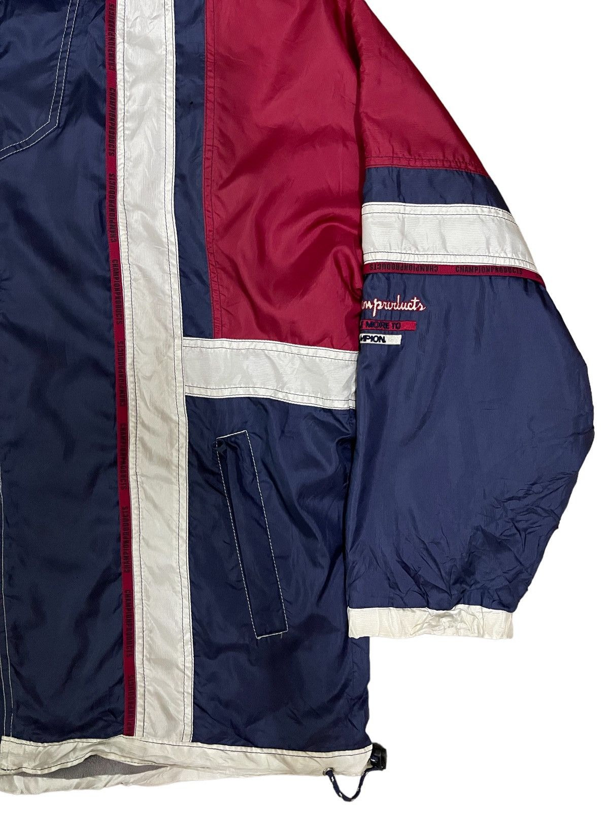 Champion 🔥Rare🔥 Vintage Champion Colour Block Hooded Jacket Size US L / EU 52-54 / 3 - 8 Thumbnail
