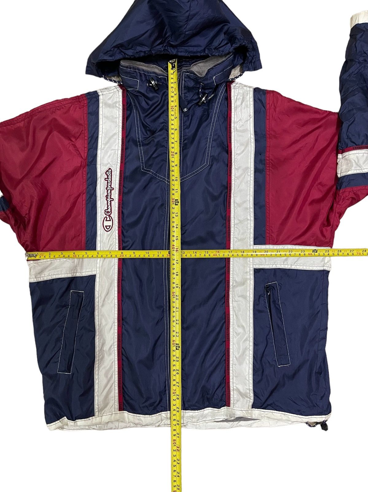 Champion 🔥Rare🔥 Vintage Champion Colour Block Hooded Jacket Size US L / EU 52-54 / 3 - 19 Thumbnail