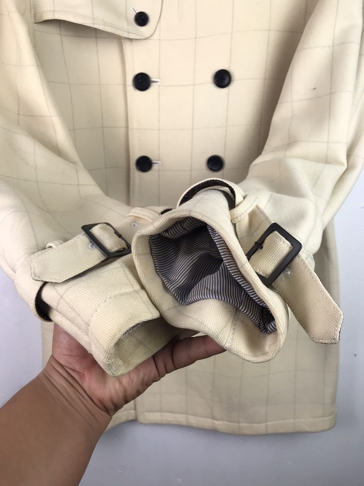 Vintage Vintage Rare Design Luxury Trench Coat Jacket Size US M / EU 48-50 / 2 - 7 Thumbnail