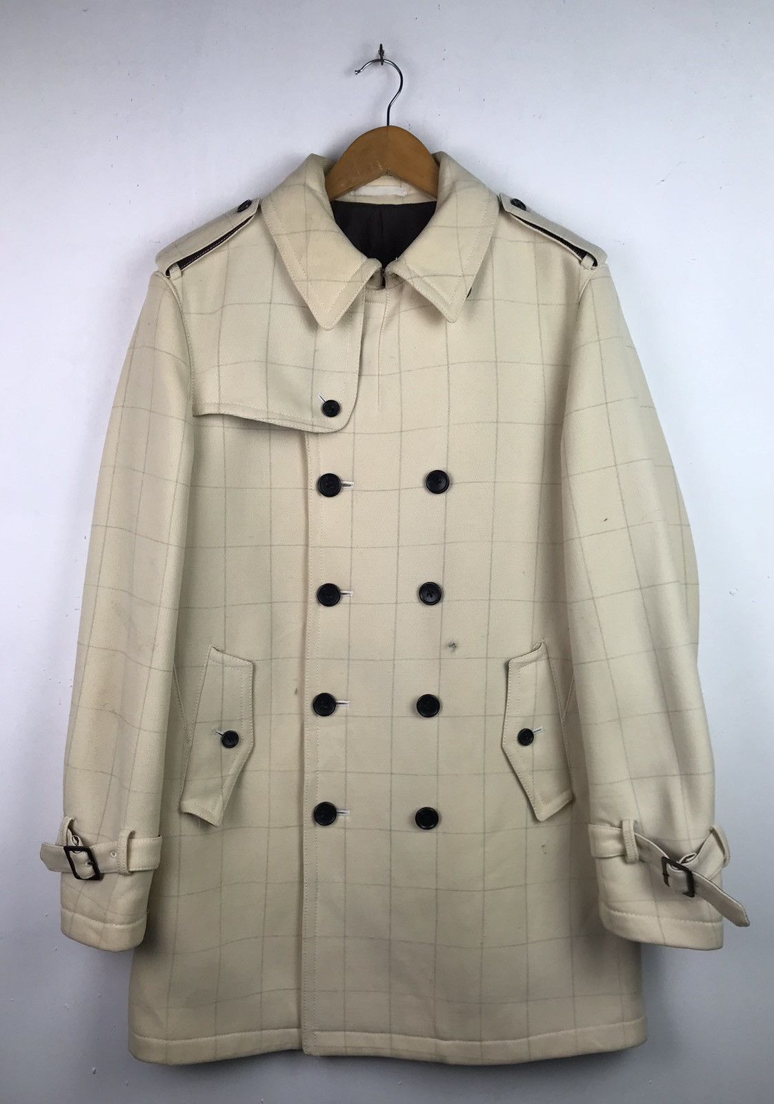 Vintage Vintage Rare Design Luxury Trench Coat Jacket Size US M / EU 48-50 / 2 - 1 Thumbnail