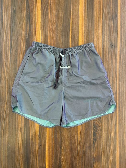 Essentials Iridescent Nylon Running Shorts (XS) | Grailed