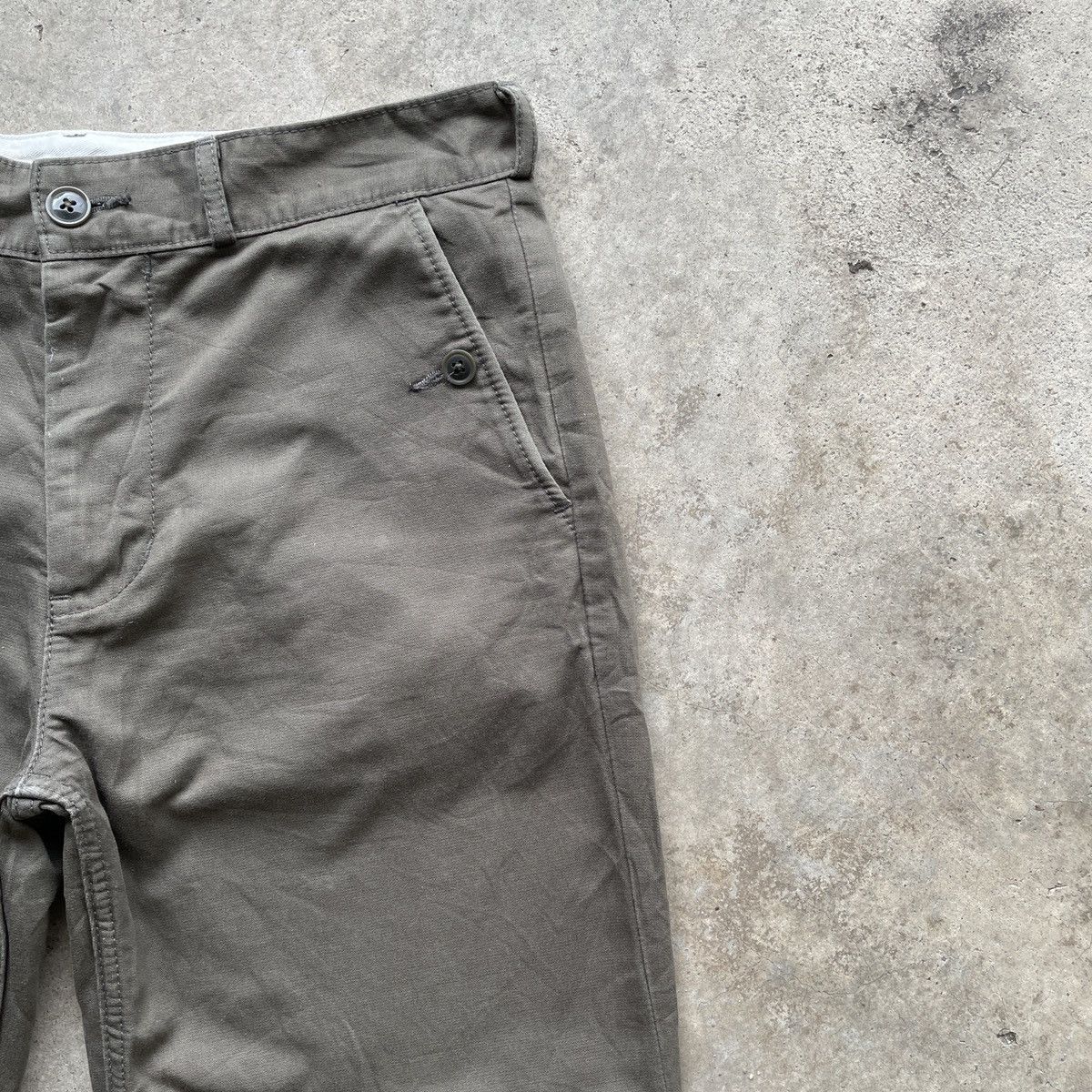 Beams Plus × Japanese Brand × Vintage Vintage Japanese Brand BEAMS Army Green Trousers Pants W30 Size US 30 / EU 46 - 6 Thumbnail
