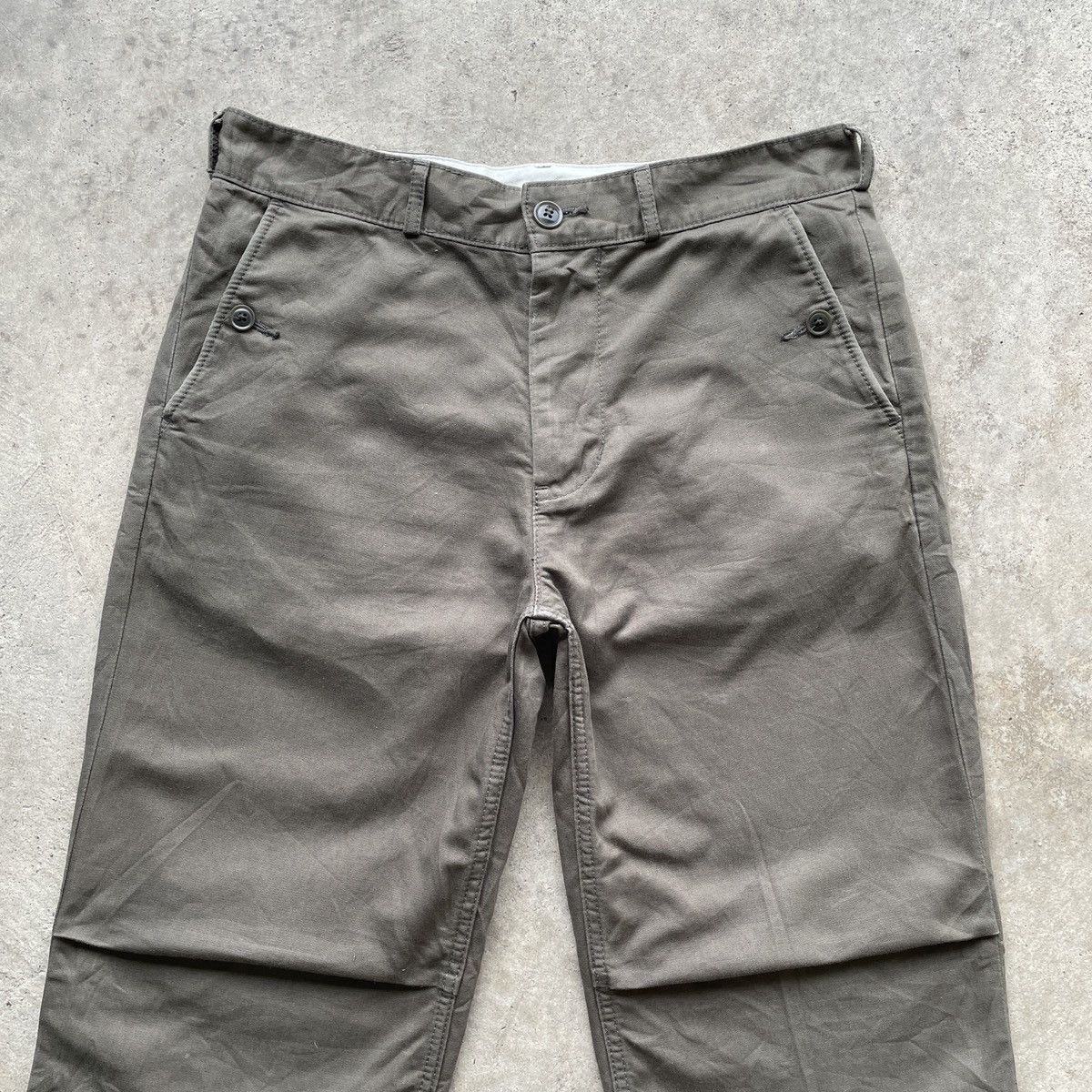 Beams Plus × Japanese Brand × Vintage Vintage Japanese Brand BEAMS Army Green Trousers Pants W30 Size US 30 / EU 46 - 3 Thumbnail