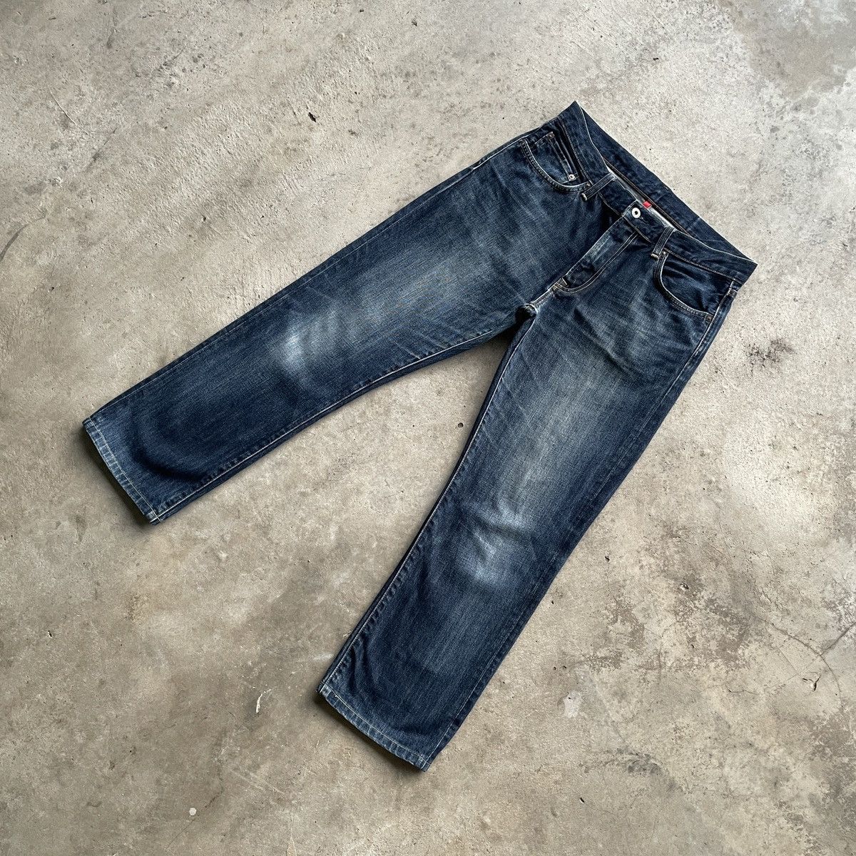 Japanese Brand × Jean Vintage Japanese Faded Jeans W32x28 Japanese Denim Pants Size US 32 / EU 48 - 2 Thumbnail