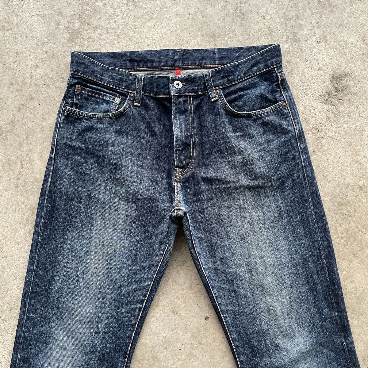 Japanese Brand × Jean Vintage Japanese Faded Jeans W32x28 Japanese Denim Pants Size US 32 / EU 48 - 3 Thumbnail