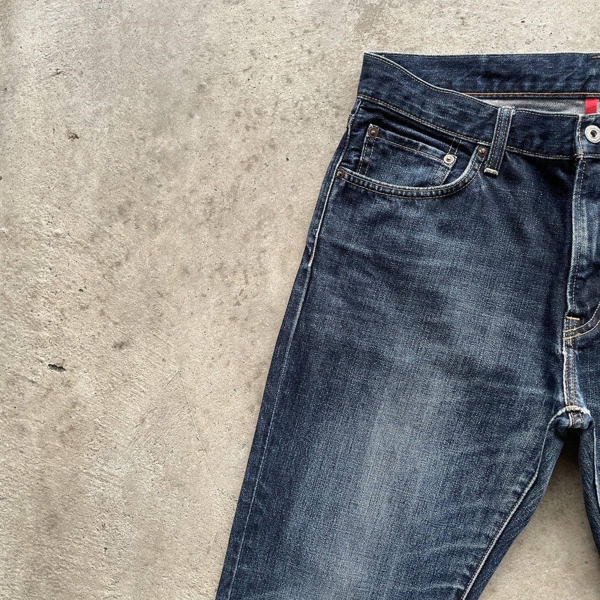 Japanese Brand × Jean Vintage Japanese Faded Jeans W32x28 Japanese Denim Pants Size US 32 / EU 48 - 5 Thumbnail