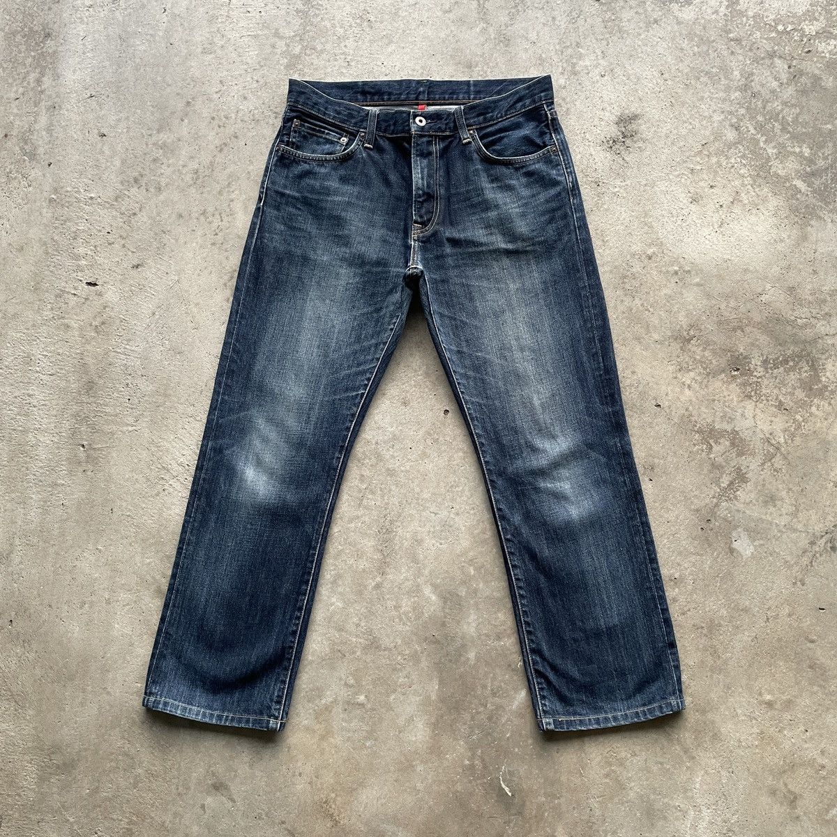 Japanese Brand × Jean Vintage Japanese Faded Jeans W32x28 Japanese Denim Pants Size US 32 / EU 48 - 1 Thumbnail