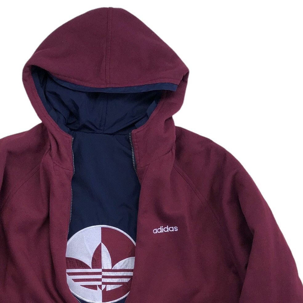 Adidas VTG 90s Adidas Big Logo Embroidery Reversible Bomber Jacket Size US L / EU 52-54 / 3 - 5 Thumbnail