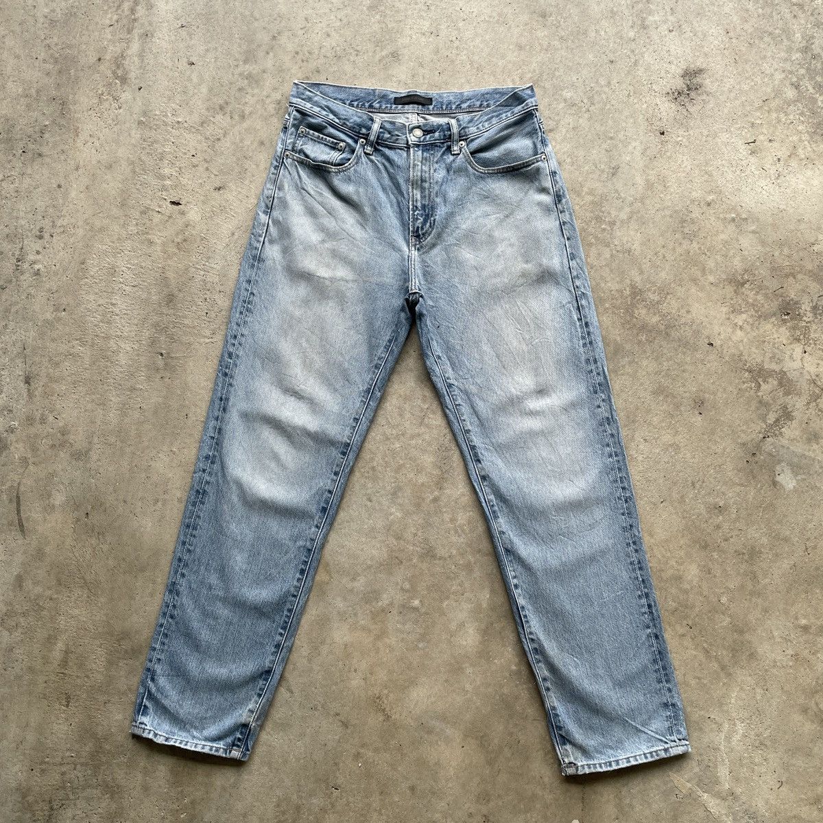 Japanese Brand Vintage Japanese Faded Jeans W31x29.5 Japanese Denim Pants Size US 31 - 1 Thumbnail