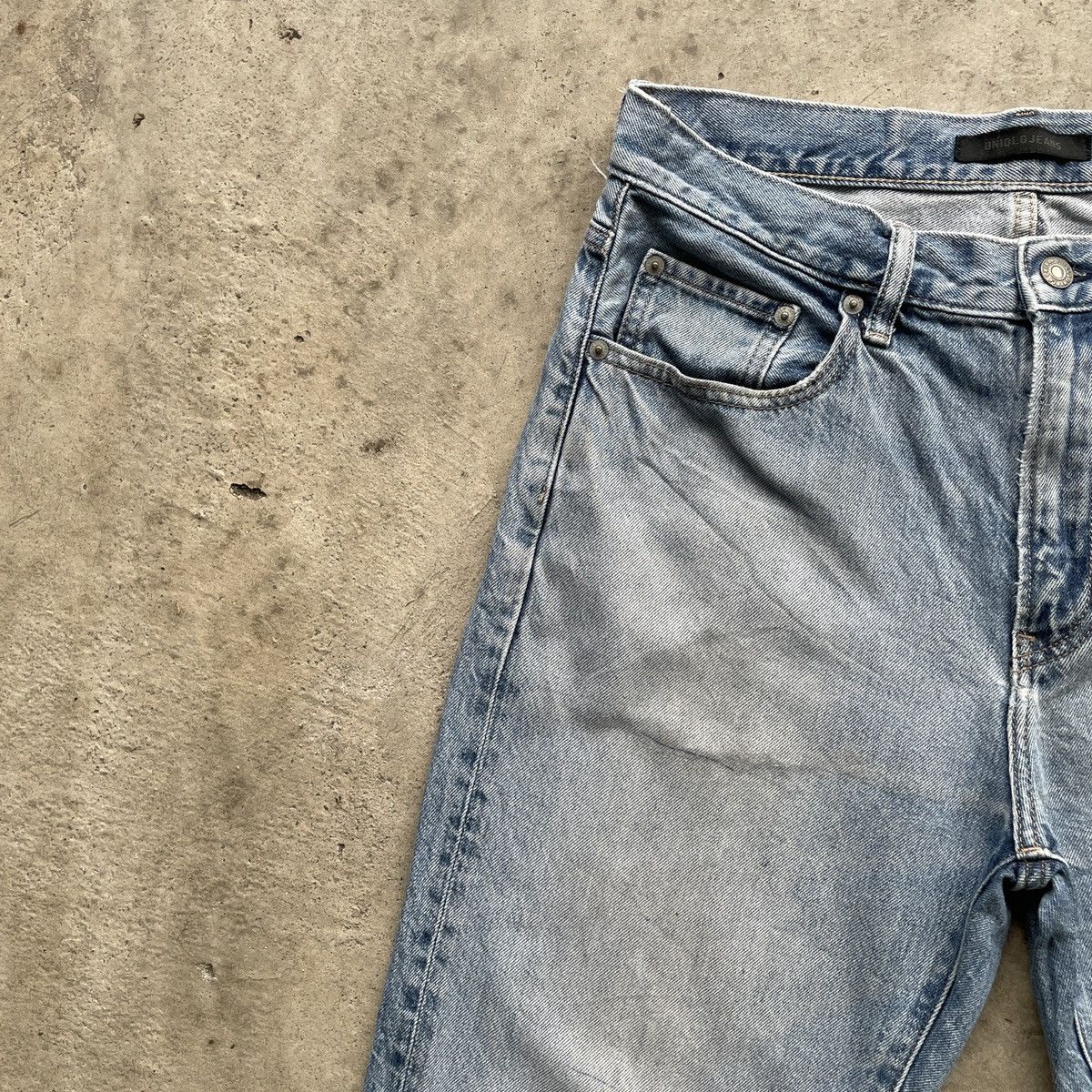 Japanese Brand Vintage Japanese Faded Jeans W31x29.5 Japanese Denim Pants Size US 31 - 5 Thumbnail