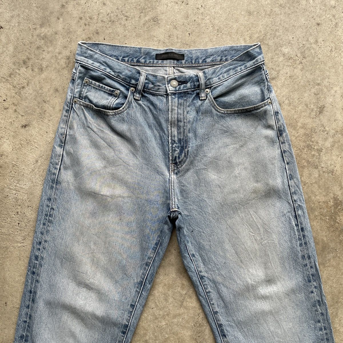 Japanese Brand Vintage Japanese Faded Jeans W31x29.5 Japanese Denim Pants Size US 31 - 3 Thumbnail