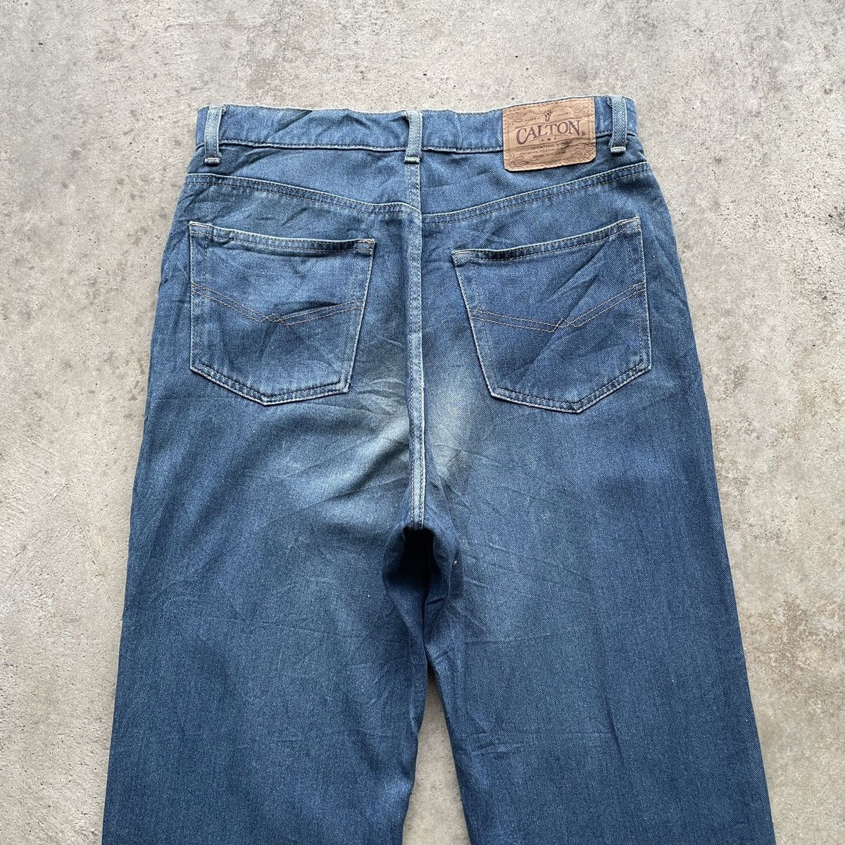 Japanese Brand Vintage Calton Japanese Brand Faded Denim Jeans Pants W29x29 Size US 29 - 11 Thumbnail