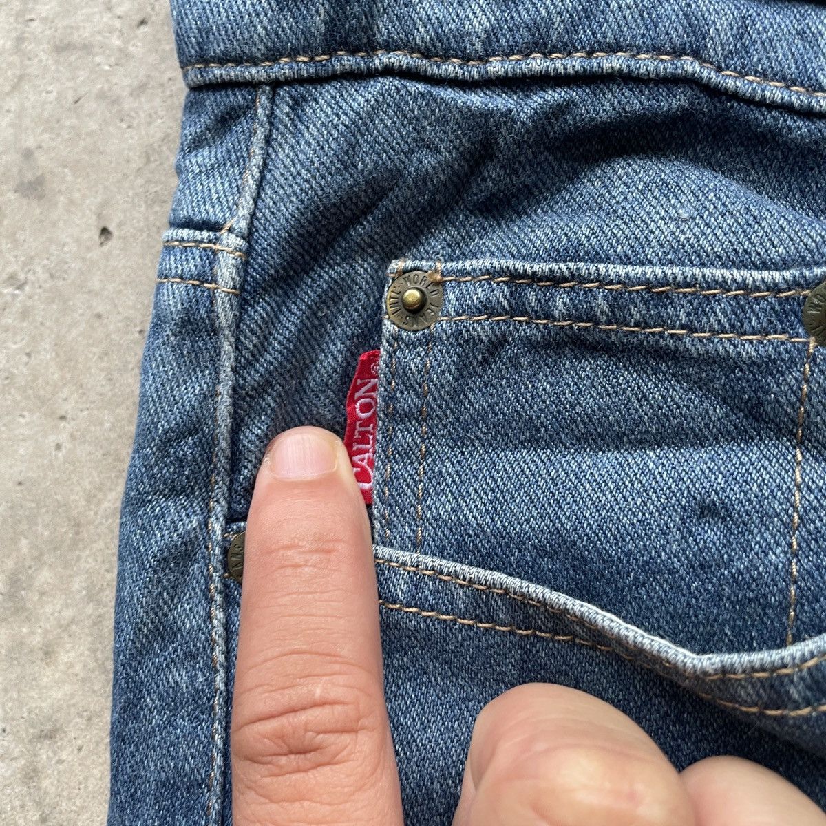 Japanese Brand Vintage Calton Japanese Brand Faded Denim Jeans Pants W29x29 Size US 29 - 7 Thumbnail