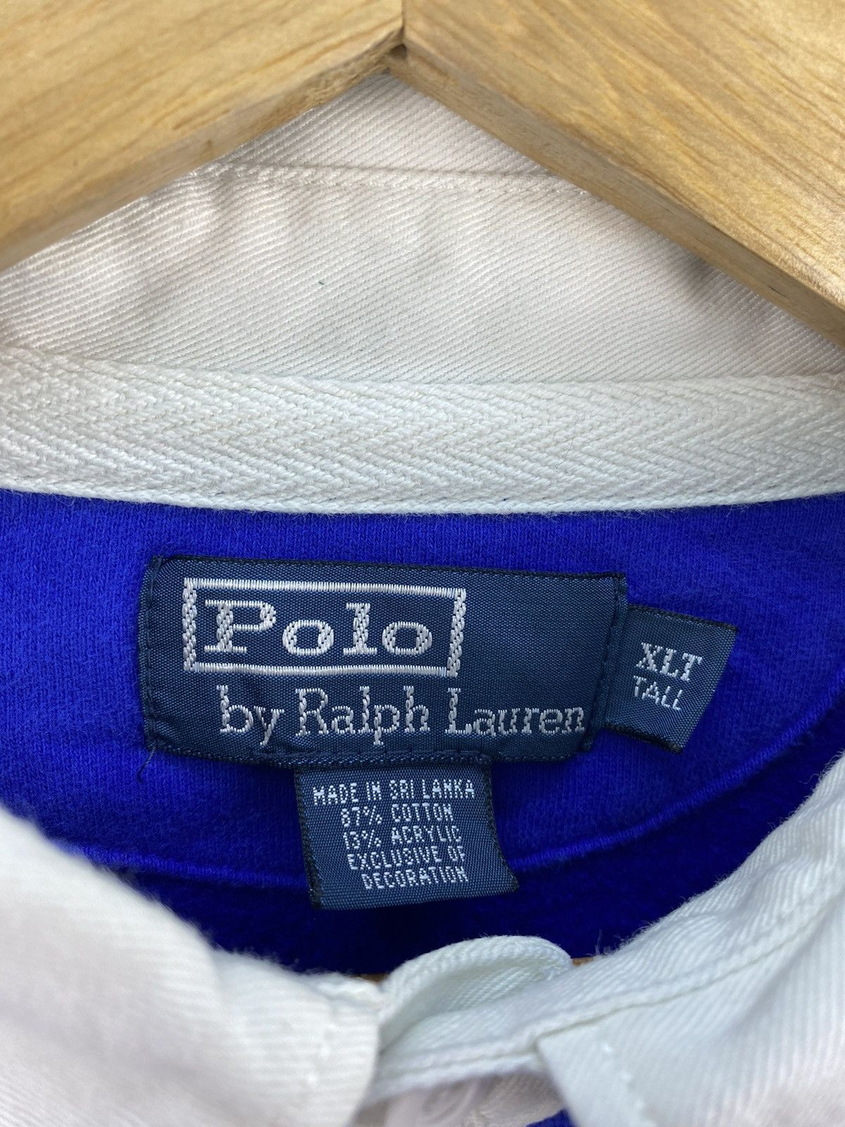 Polo Ralph Lauren Vintage Polo Ralph Lauren Polo Rugby Tshirt Size XL TALL Size US XL / EU 56 / 4 - 5 Thumbnail