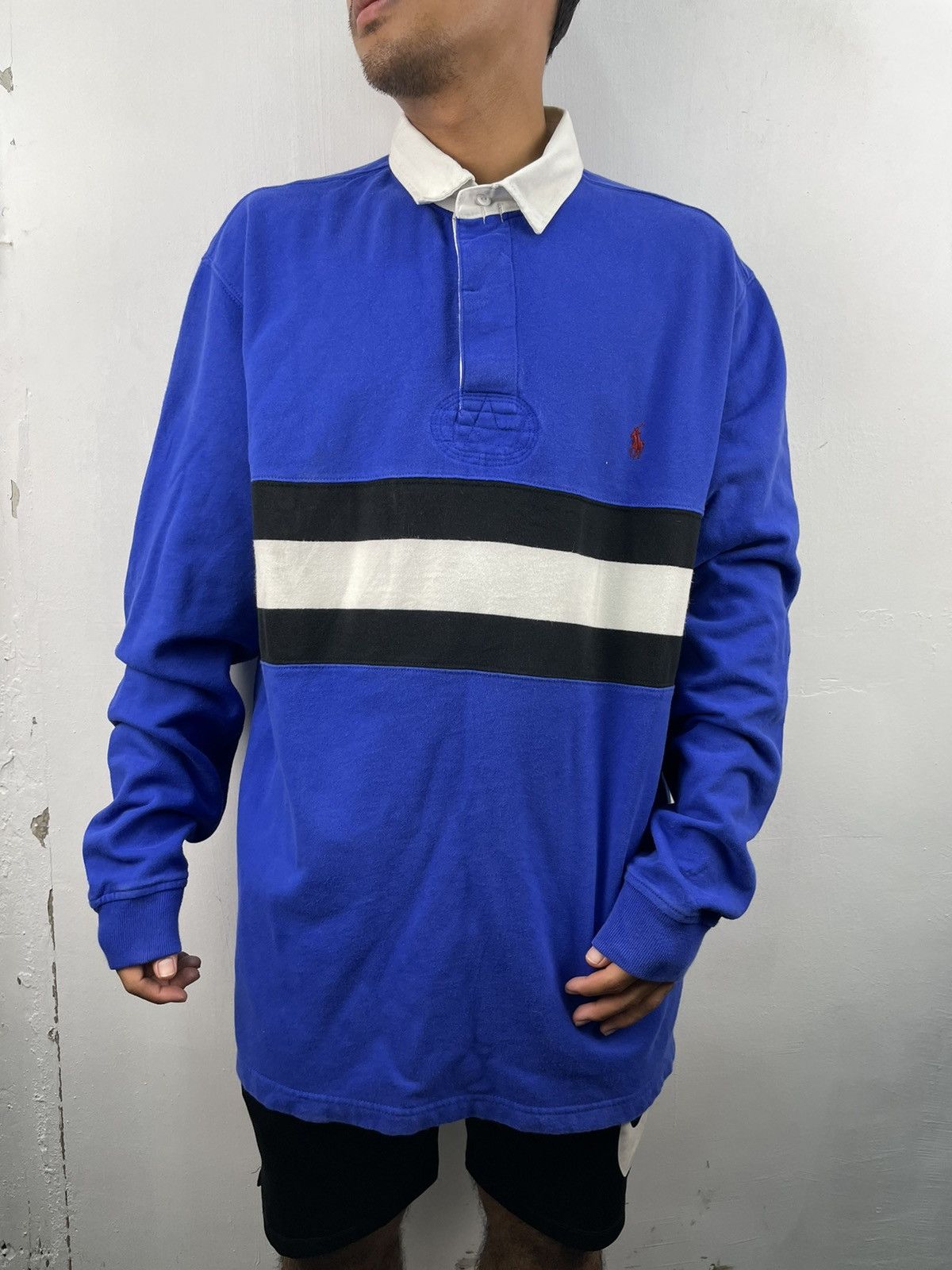 Polo Ralph Lauren Vintage Polo Ralph Lauren Polo Rugby Tshirt Size XL TALL Size US XL / EU 56 / 4 - 2 Thumbnail