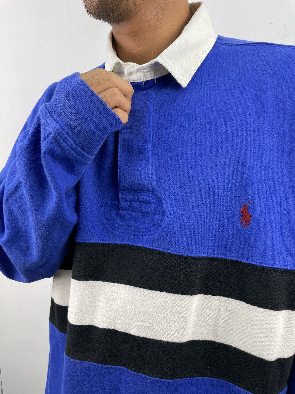 Polo Ralph Lauren Vintage Polo Ralph Lauren Polo Rugby Tshirt Size XL TALL Size US XL / EU 56 / 4 - 1 Thumbnail
