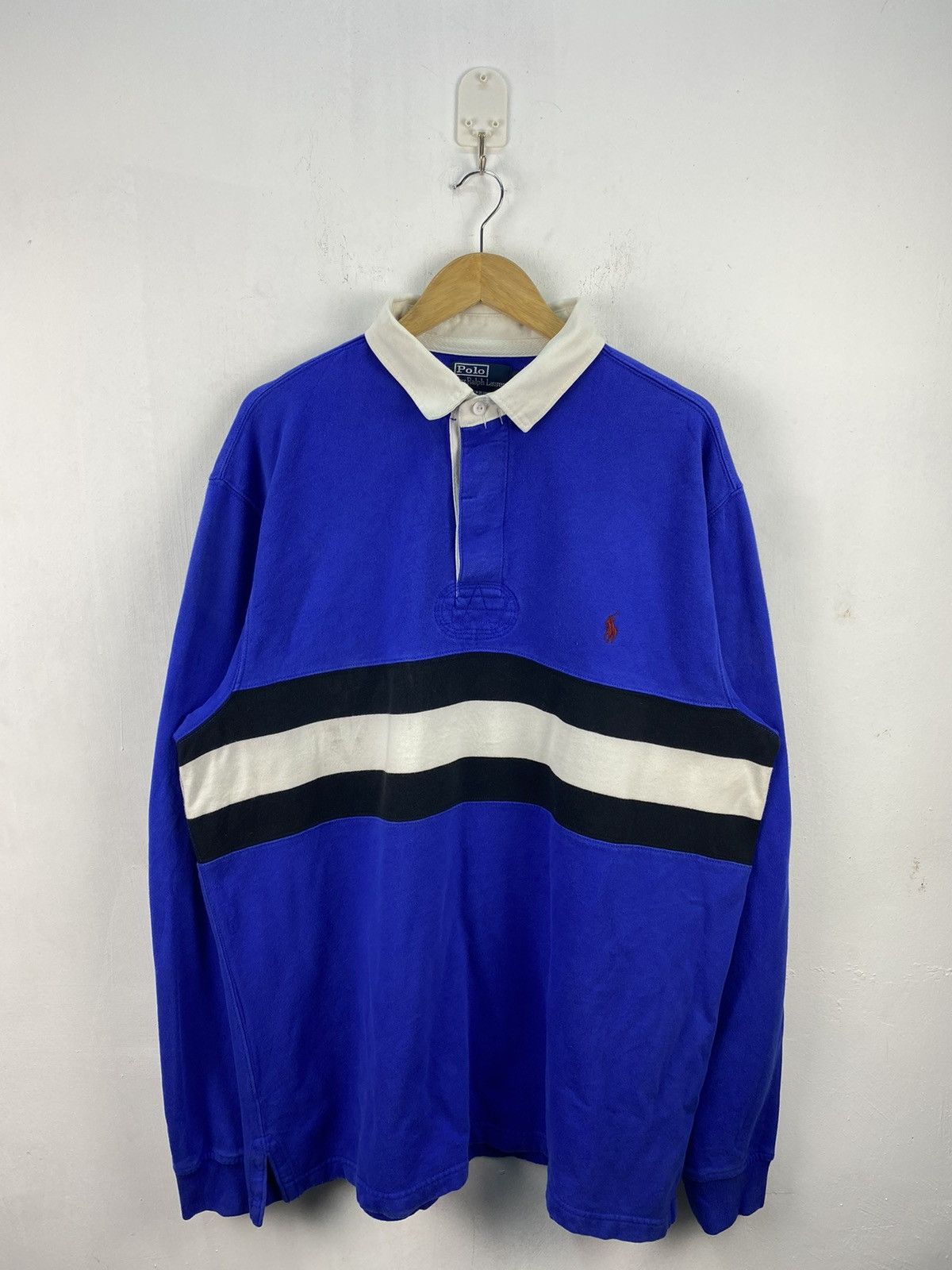 Polo Ralph Lauren Vintage Polo Ralph Lauren Polo Rugby Tshirt Size XL TALL Size US XL / EU 56 / 4 - 4 Thumbnail