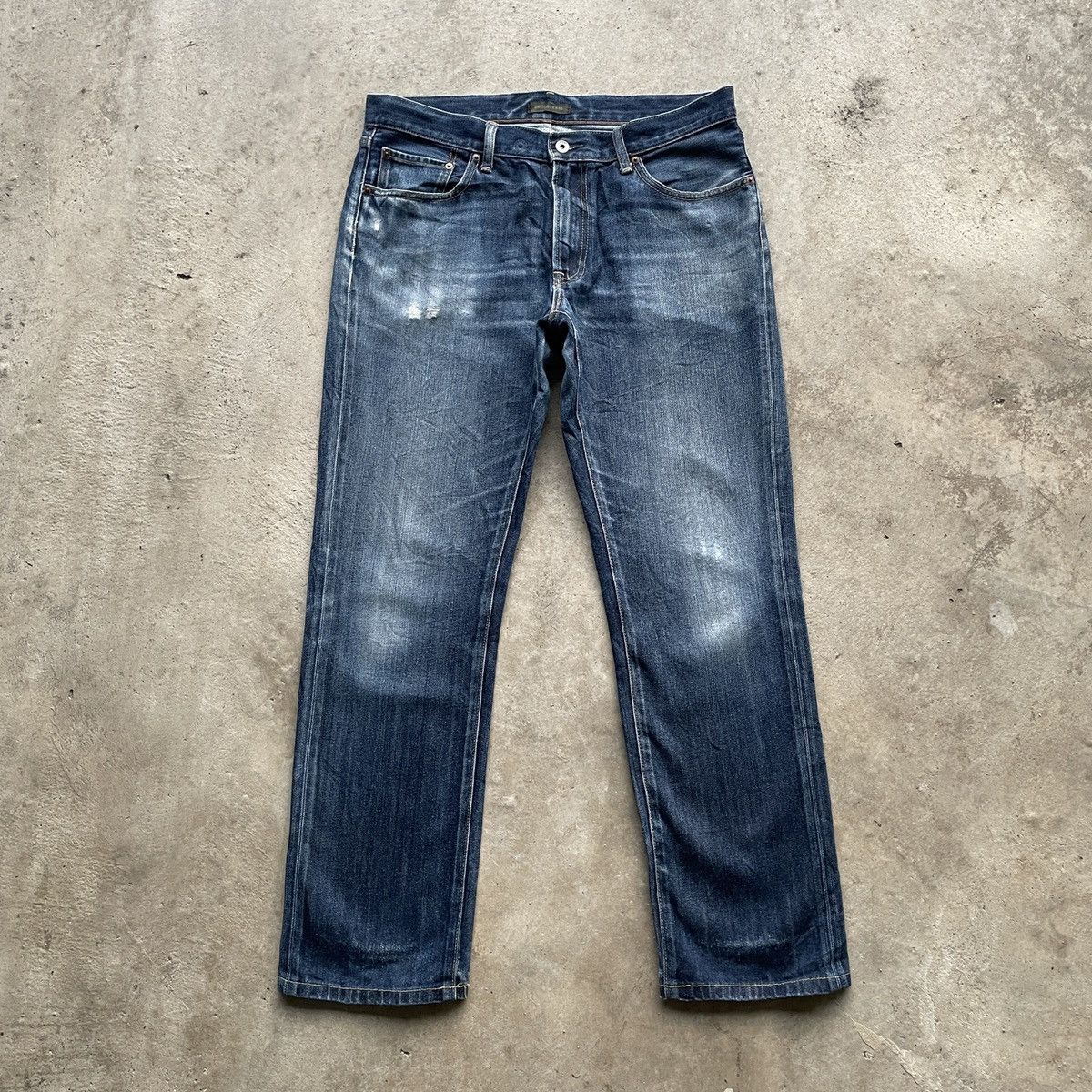 Japanese Brand Vintage Japanese Brand Faded Denim Jeans Pants W32x30.5 Size US 35 - 1 Thumbnail