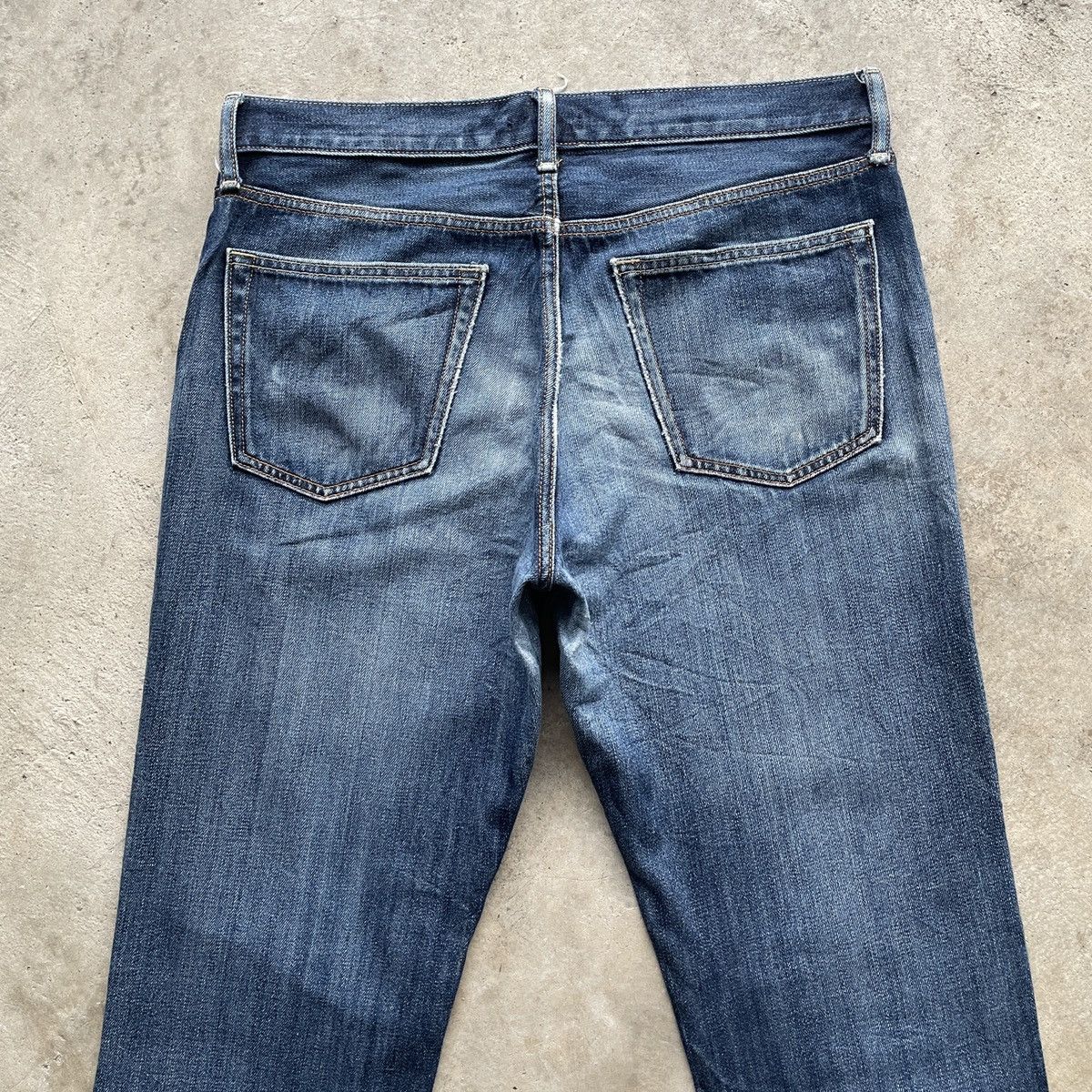 Japanese Brand Vintage Japanese Brand Faded Denim Jeans Pants W32x30.5 Size US 35 - 10 Thumbnail