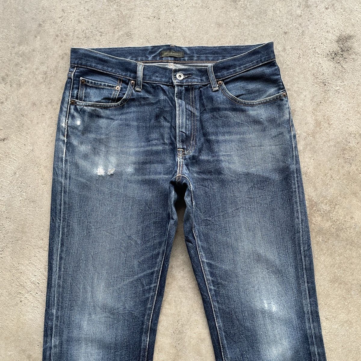 Japanese Brand Vintage Japanese Brand Faded Denim Jeans Pants W32x30.5 Size US 35 - 3 Thumbnail