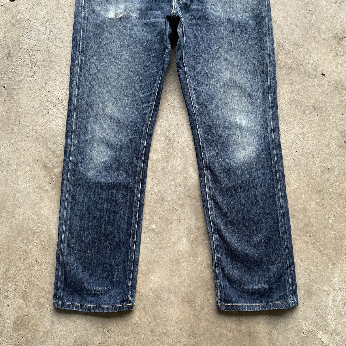 Japanese Brand Vintage Japanese Brand Faded Denim Jeans Pants W32x30.5 Size US 35 - 4 Thumbnail