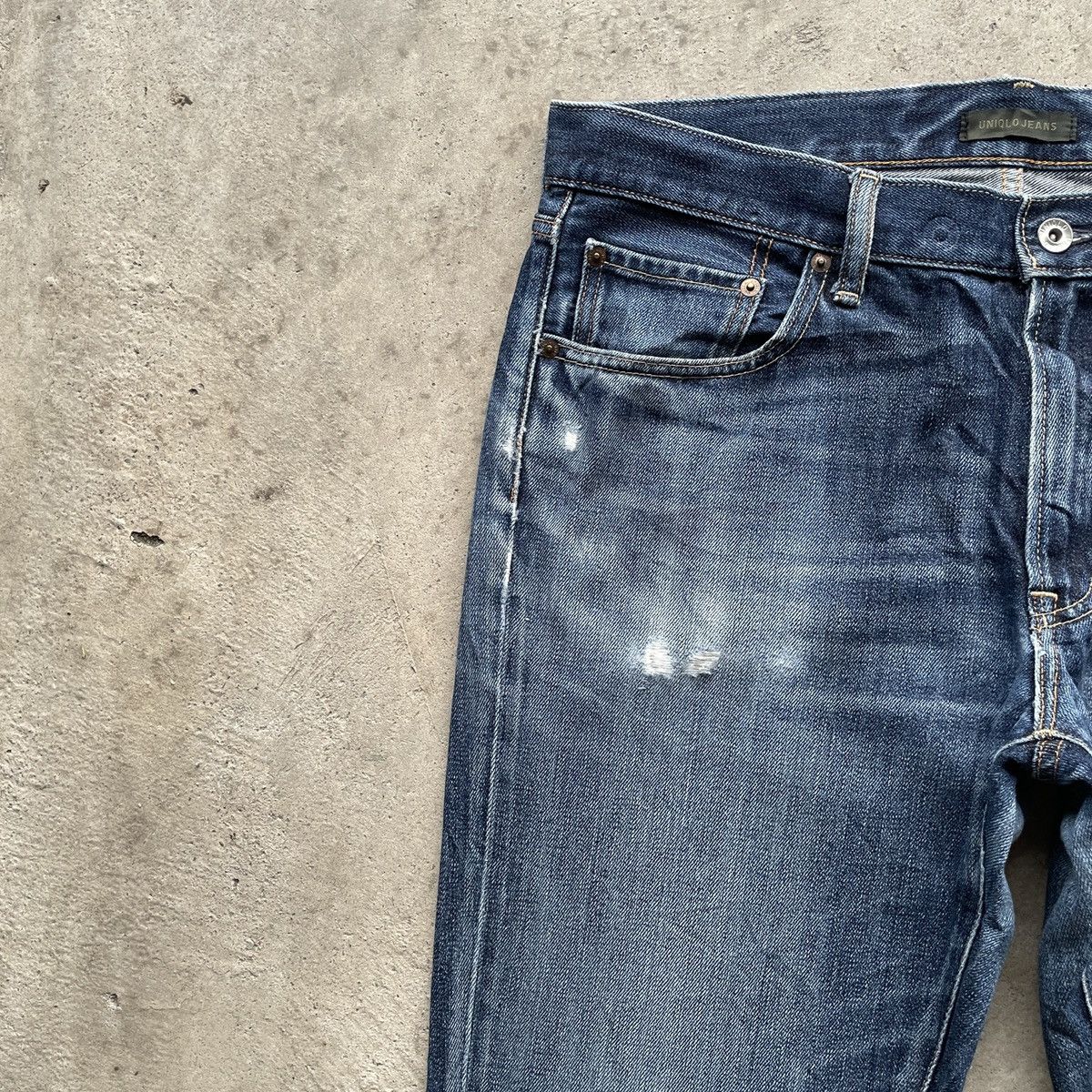 Japanese Brand Vintage Japanese Brand Faded Denim Jeans Pants W32x30.5 Size US 35 - 5 Thumbnail