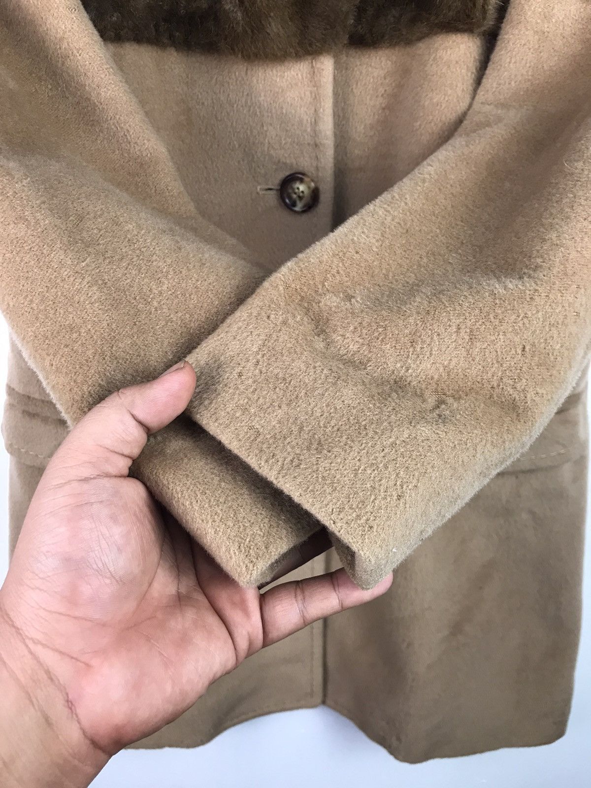 Moschino Vintage Moschino Mohair Long jacket Rare Design Size US S / EU 44-46 / 1 - 8 Thumbnail