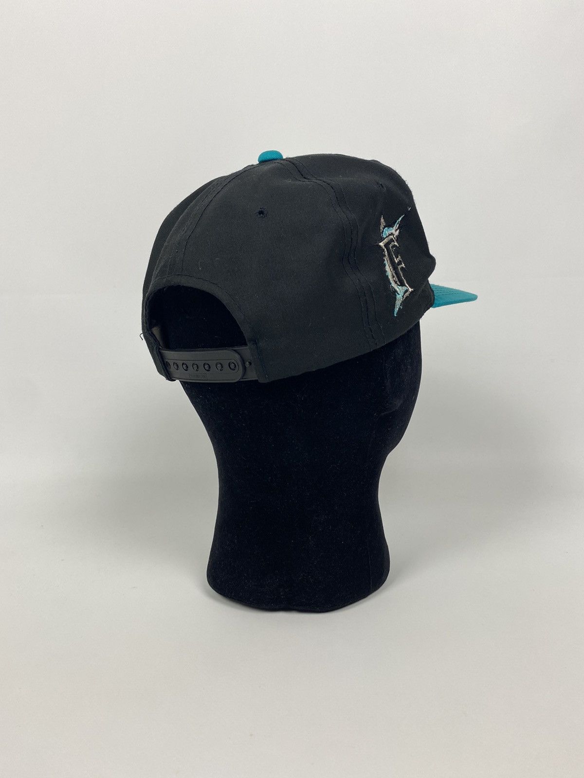 Sports Specialties 1990’s Vintage Florida Marlins Script Twill Snap Back Cap Size ONE SIZE - 3 Thumbnail