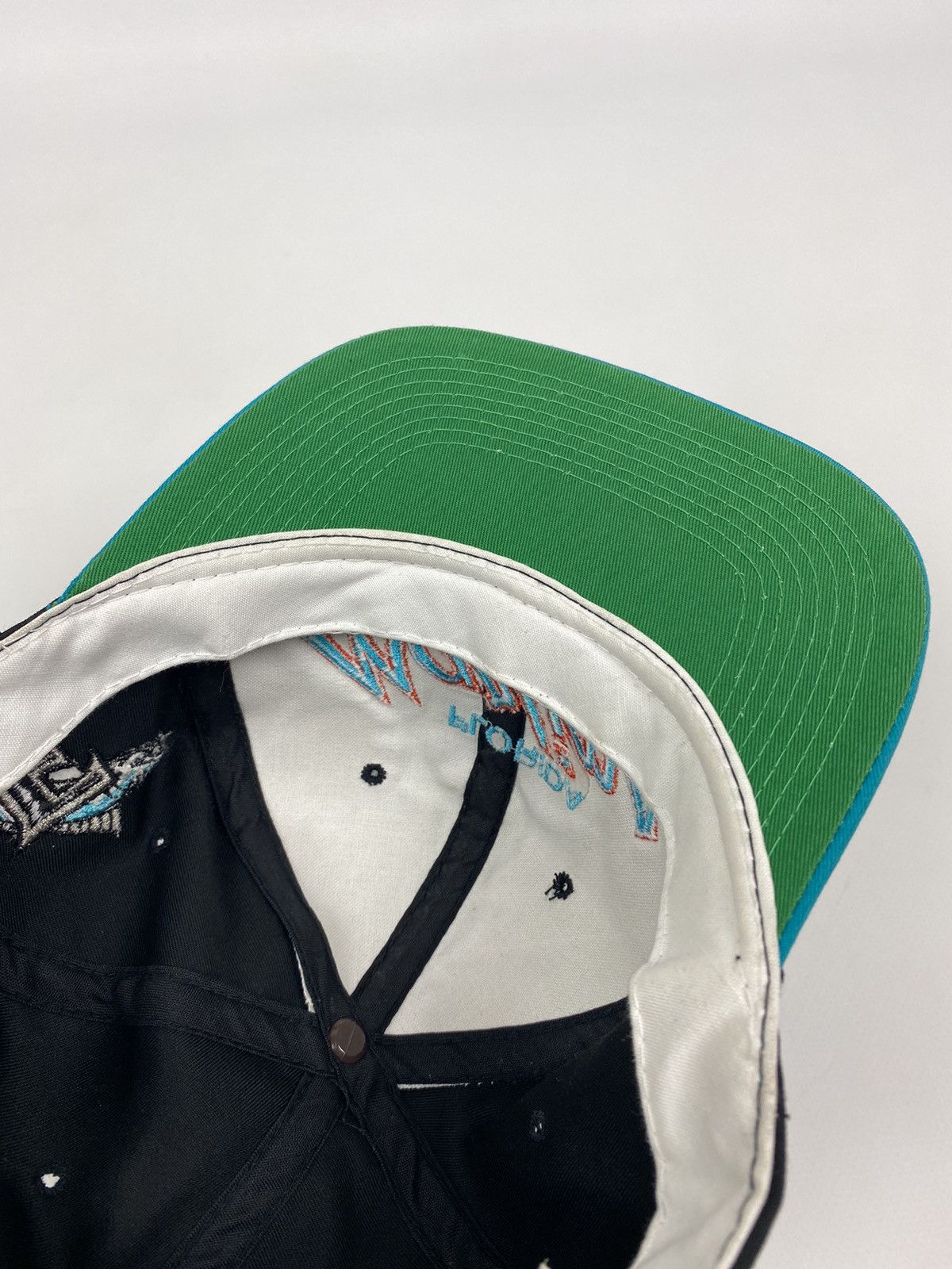 Sports Specialties 1990’s Vintage Florida Marlins Script Twill Snap Back Cap Size ONE SIZE - 7 Thumbnail