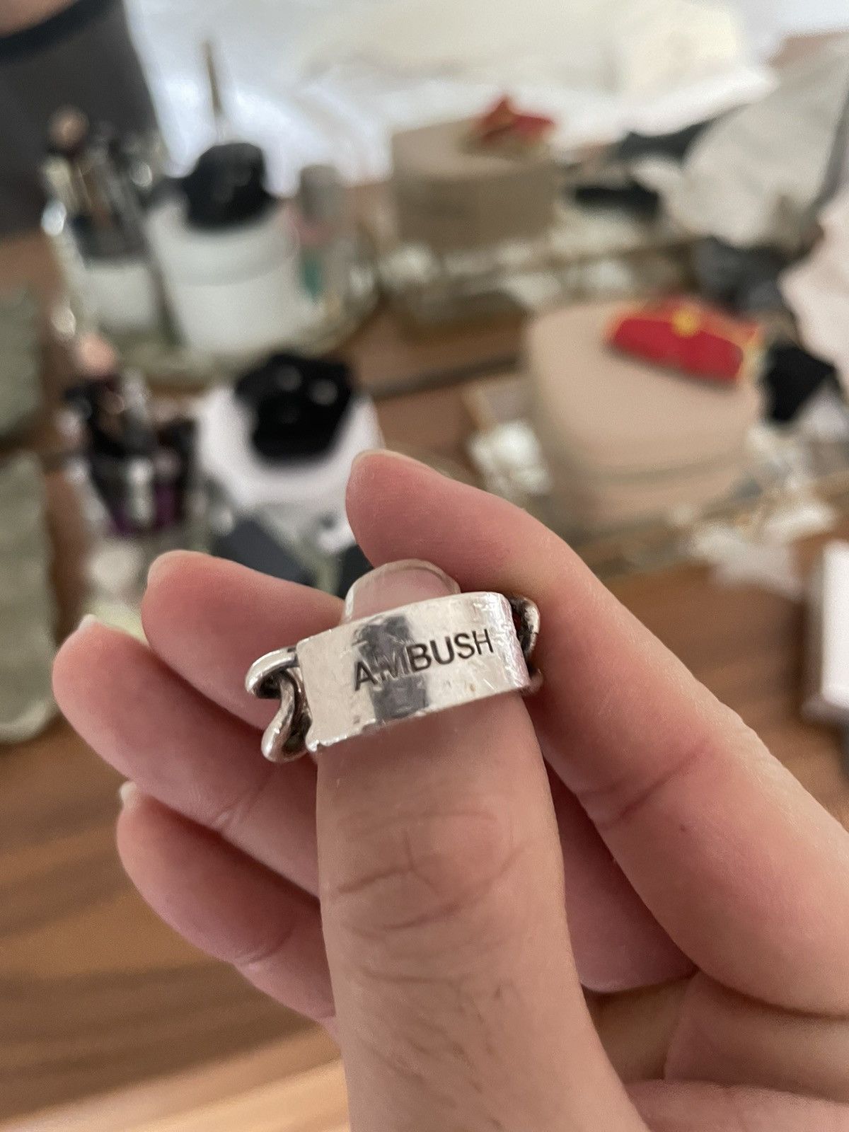 Ambush Design Ambush Chain Ring in .925 Silver Size ONE SIZE - 3 Thumbnail