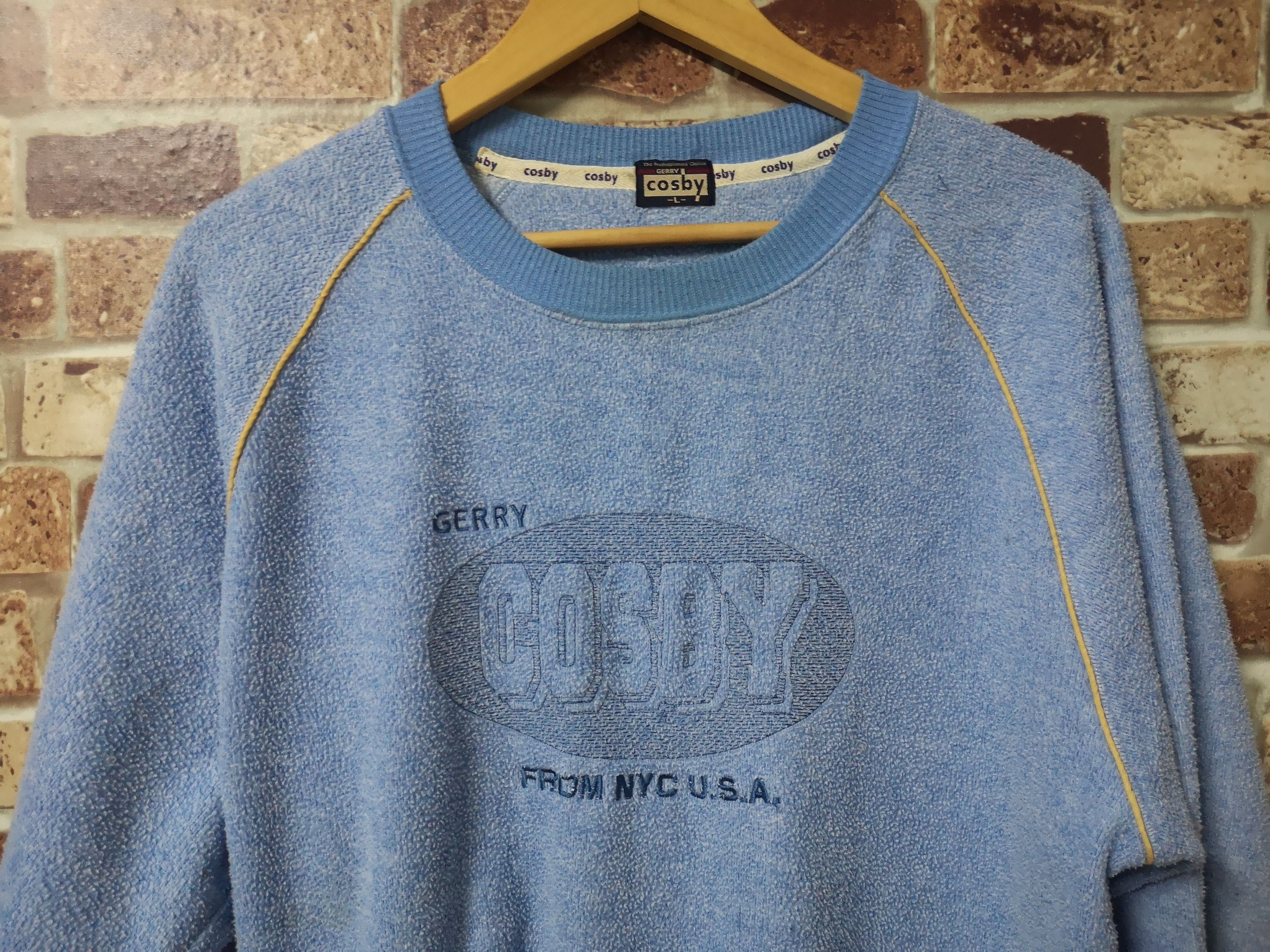 Vintage GERRY COSBY SWEATSHIRT BIG LOGO Size US L / EU 52-54 / 3 - 3 Thumbnail