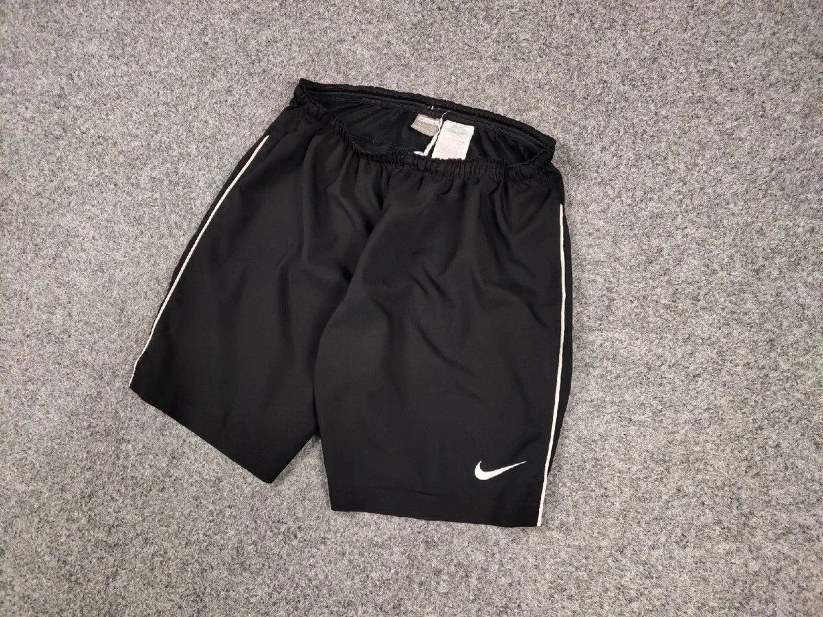 Nike Vintage Nike Shorts Black Logo swoosh casual Y2K Streetwear Size US 35 - 4 Thumbnail