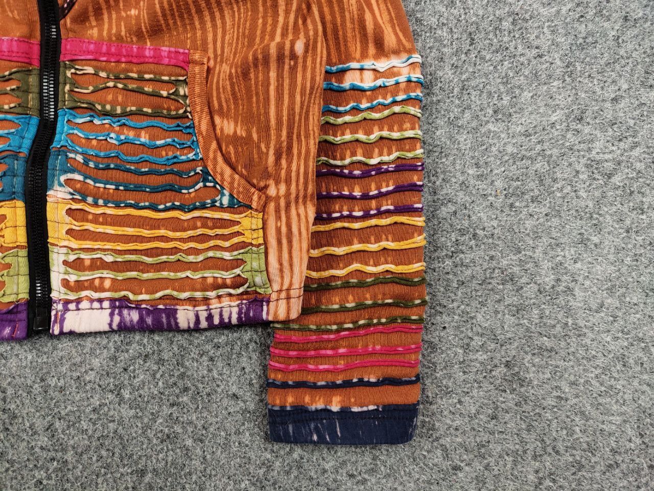 Japanese Brand Vintage Japan Handcrafted Patchwork Acid Hippies Zip Hoodie Size M / US 6-8 / IT 42-44 - 10 Thumbnail