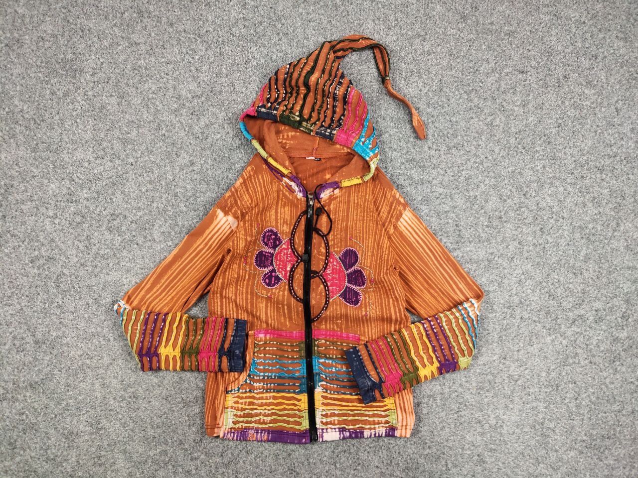 Japanese Brand Vintage Japan Handcrafted Patchwork Acid Hippies Zip Hoodie Size M / US 6-8 / IT 42-44 - 13 Thumbnail