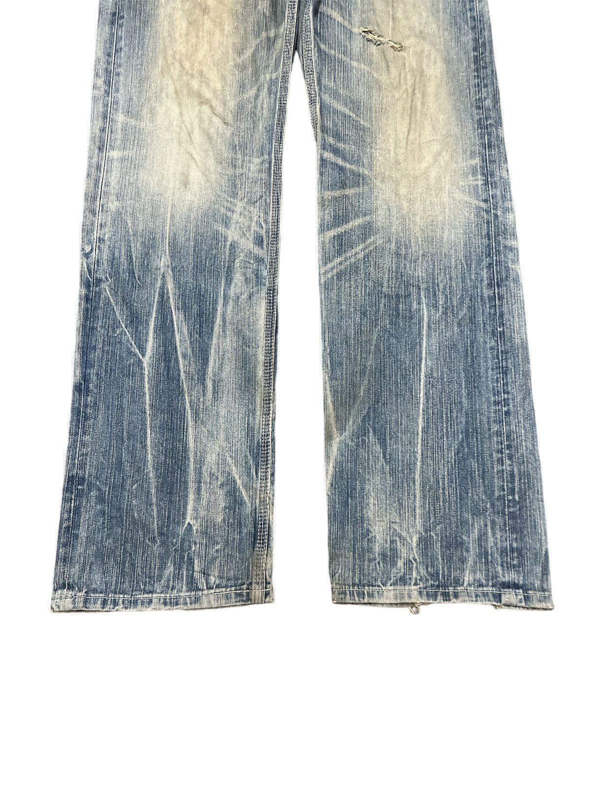 Japanese Brand × Vintage THRASHED EDWIN XV DISTRESSED DENIM PANT Size US 31 - 3 Thumbnail