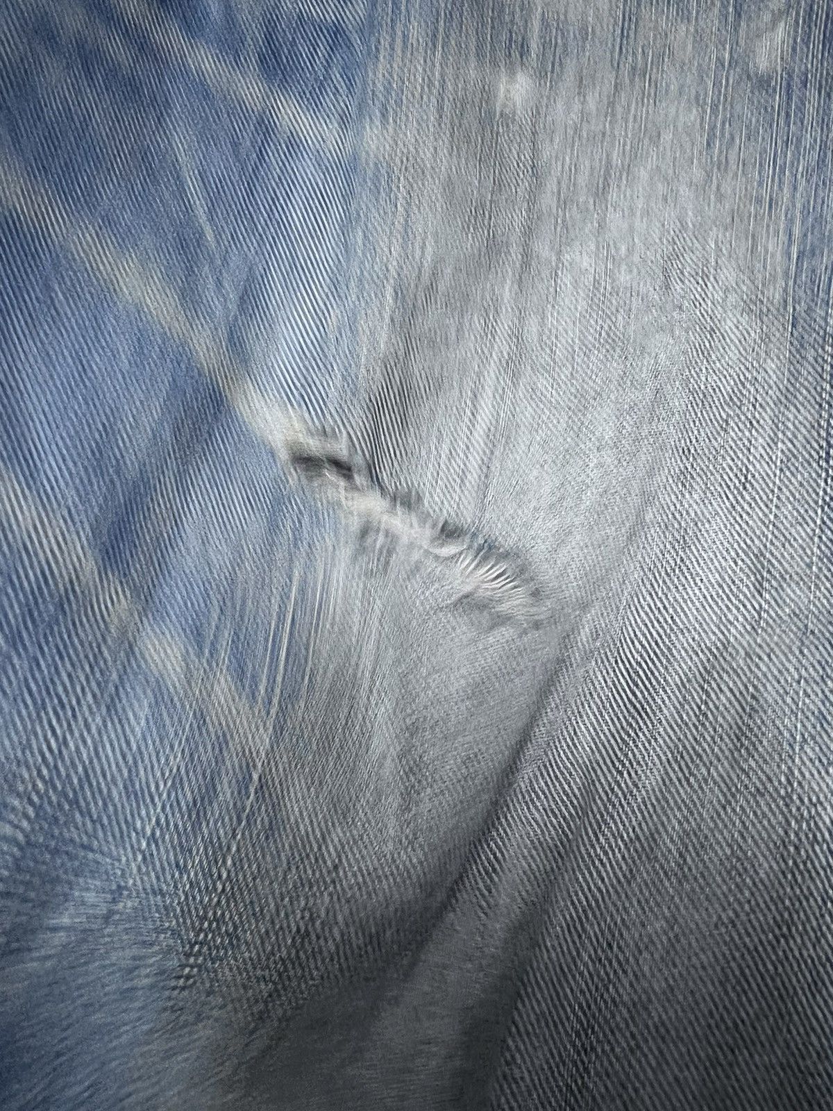 Japanese Brand × Vintage THRASHED EDWIN XV DISTRESSED DENIM PANT Size US 31 - 10 Thumbnail
